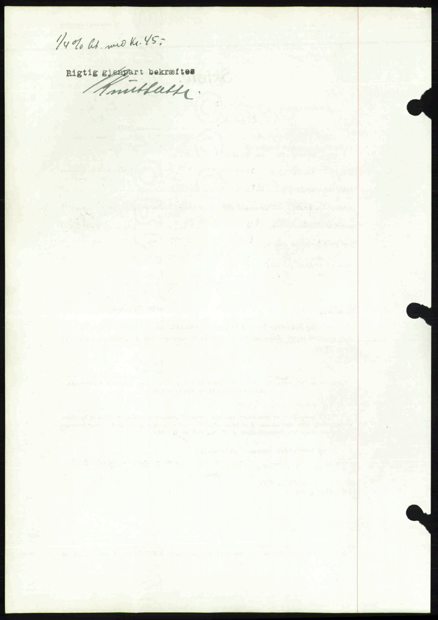 Toten tingrett, SAH/TING-006/H/Hb/Hbc/L0006: Mortgage book no. Hbc-06, 1939-1939, Diary no: : 1400/1939