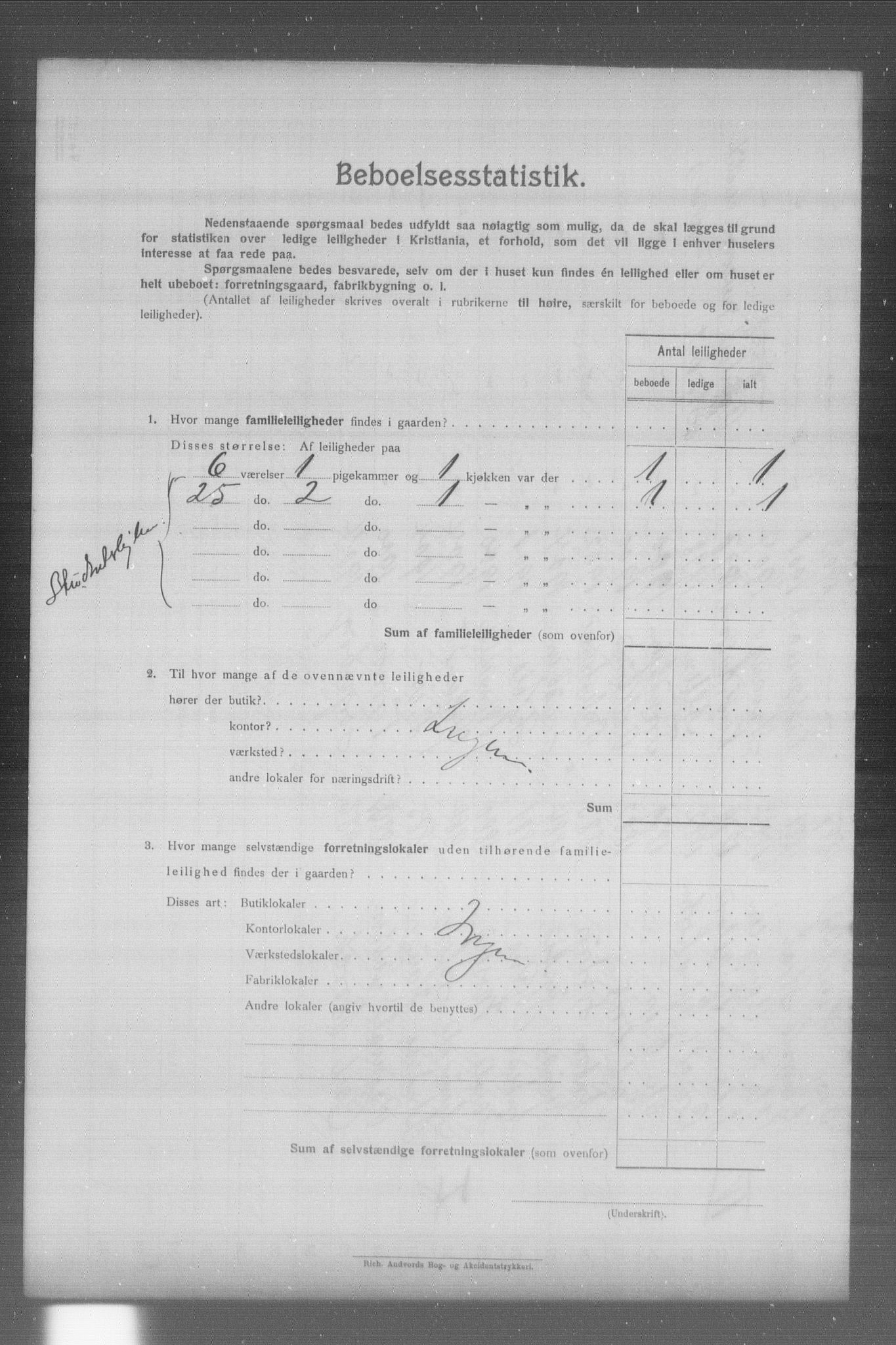 OBA, Municipal Census 1904 for Kristiania, 1904, p. 22622