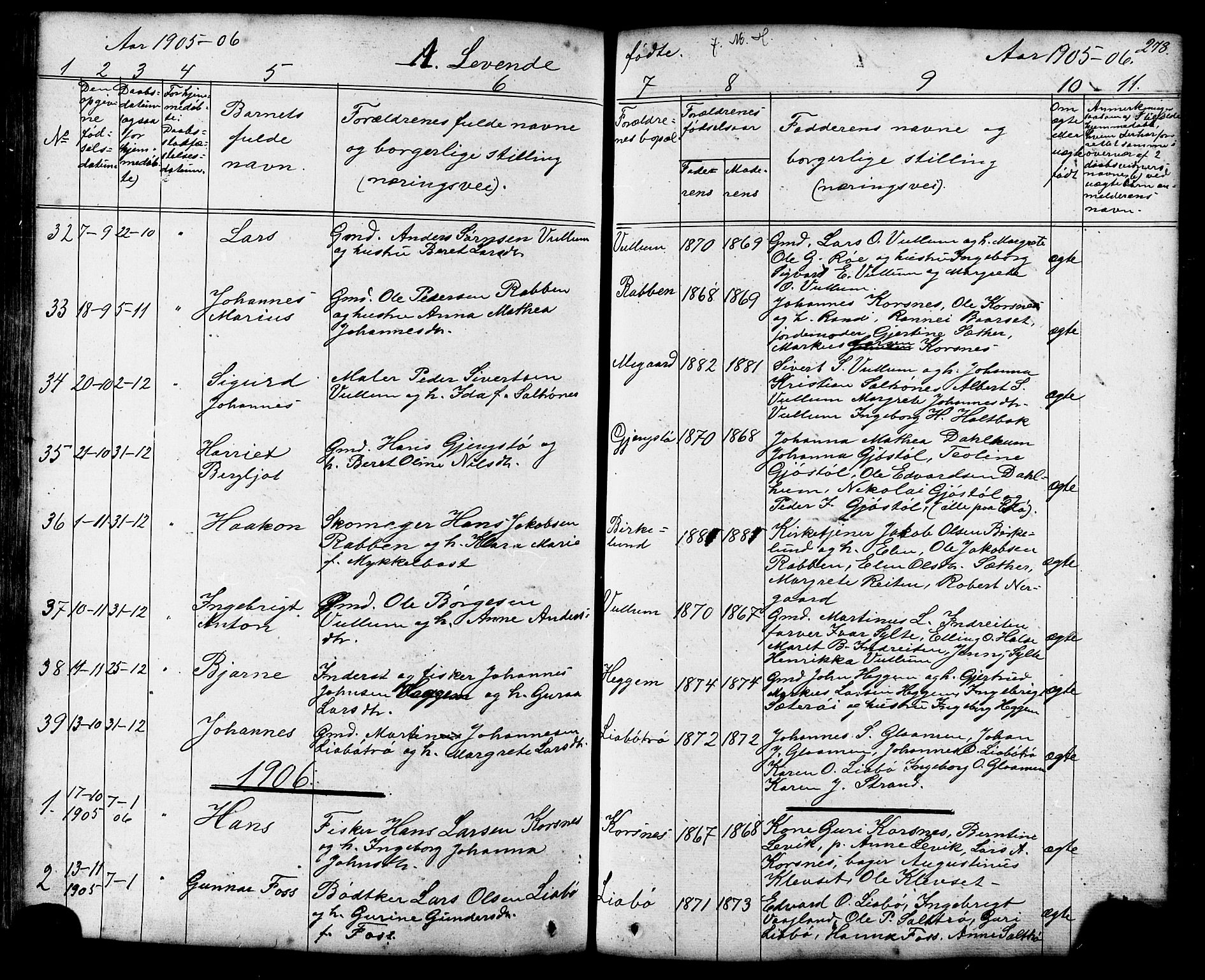 Ministerialprotokoller, klokkerbøker og fødselsregistre - Møre og Romsdal, SAT/A-1454/576/L0890: Parish register (copy) no. 576C01, 1837-1908, p. 278