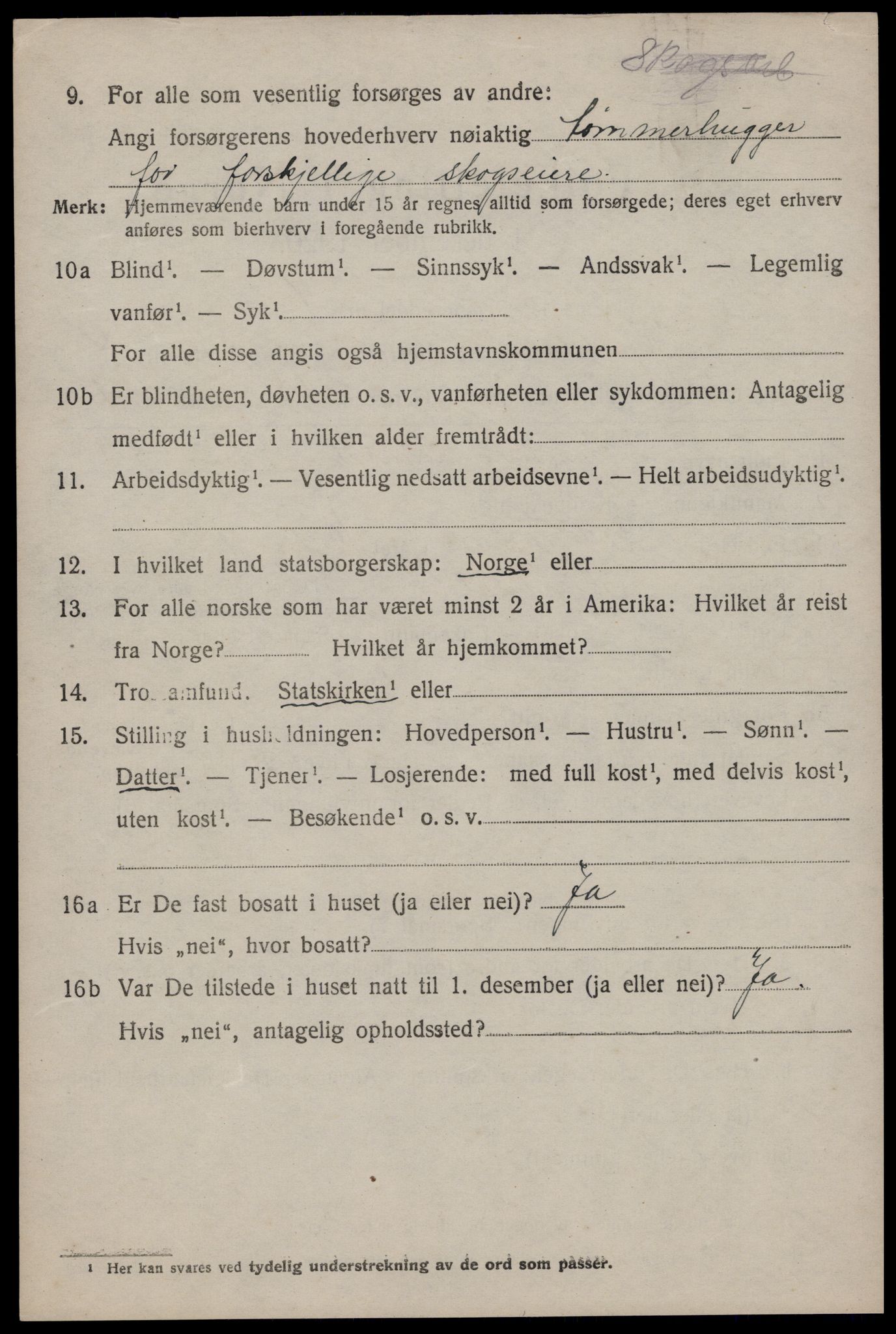 SAKO, 1920 census for Hjartdal, 1920, p. 2861