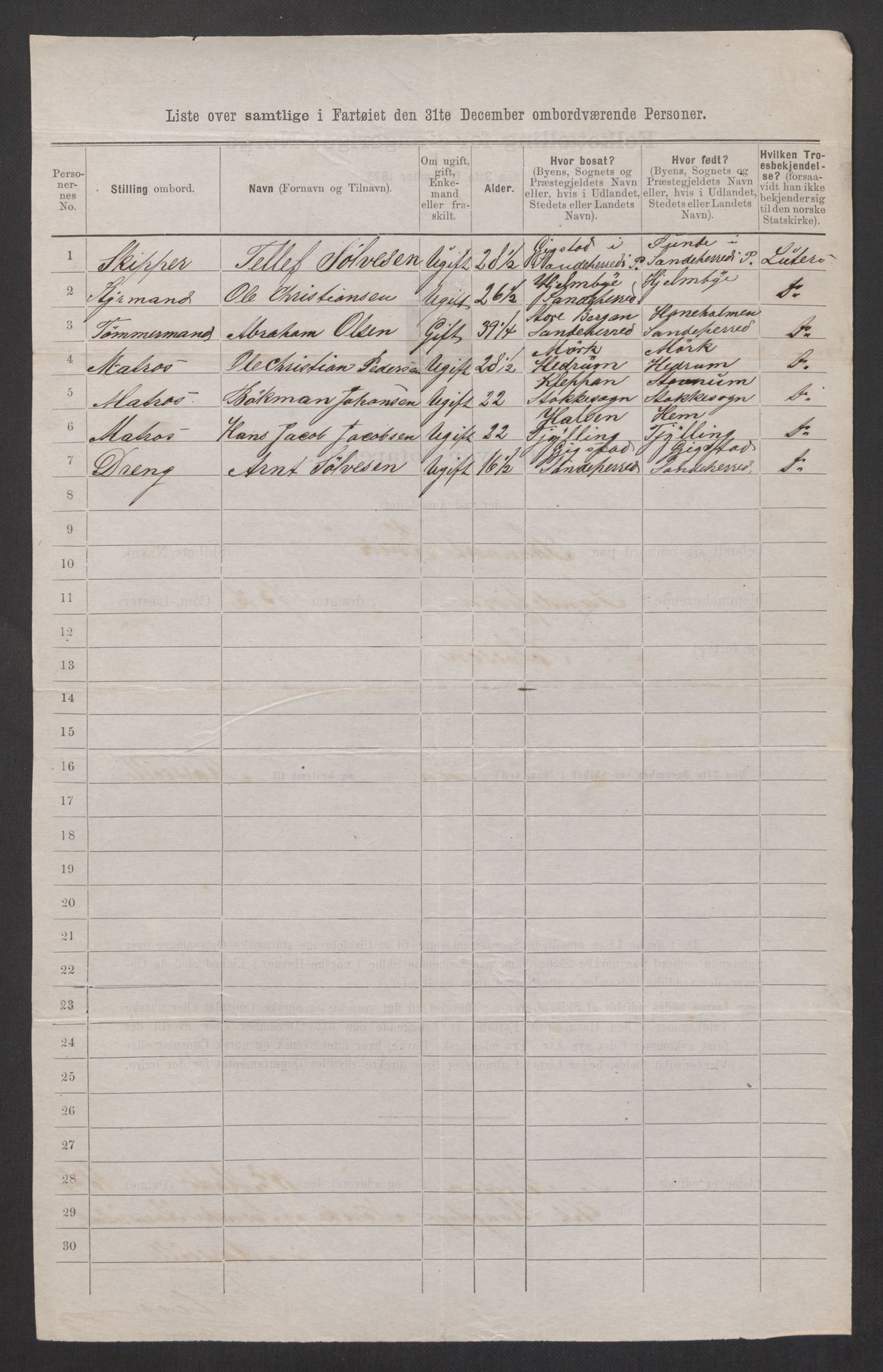 RA, 1875 census, lists of crew on ships: Ships in ports abroad, 1875, p. 494