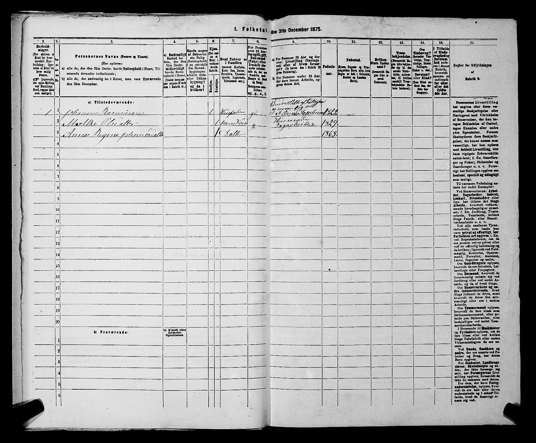 RA, 1875 census for 0128P Rakkestad, 1875, p. 1100