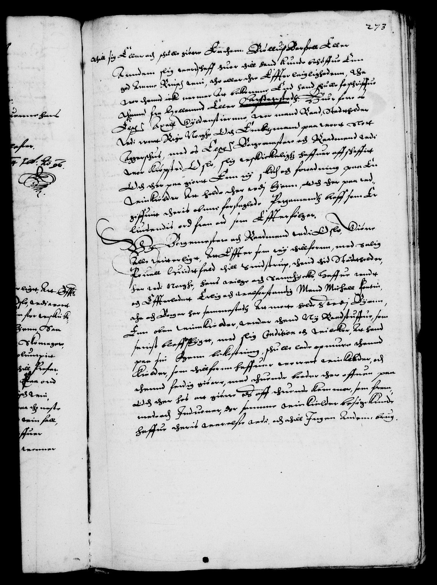 Danske Kanselli 1572-1799, RA/EA-3023/F/Fc/Fca/Fcaa/L0002: Norske registre (mikrofilm), 1588-1596, p. 273a