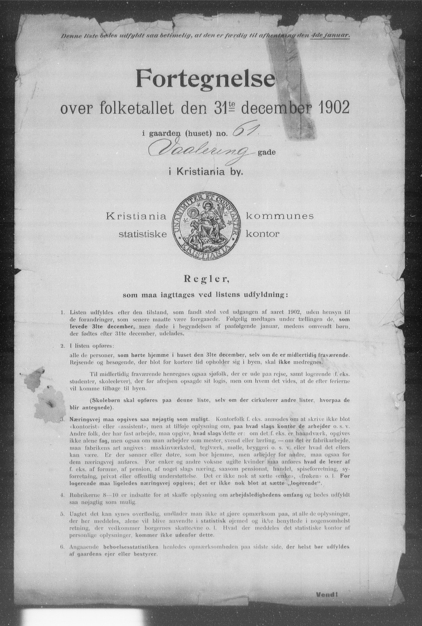 OBA, Municipal Census 1902 for Kristiania, 1902, p. 23296