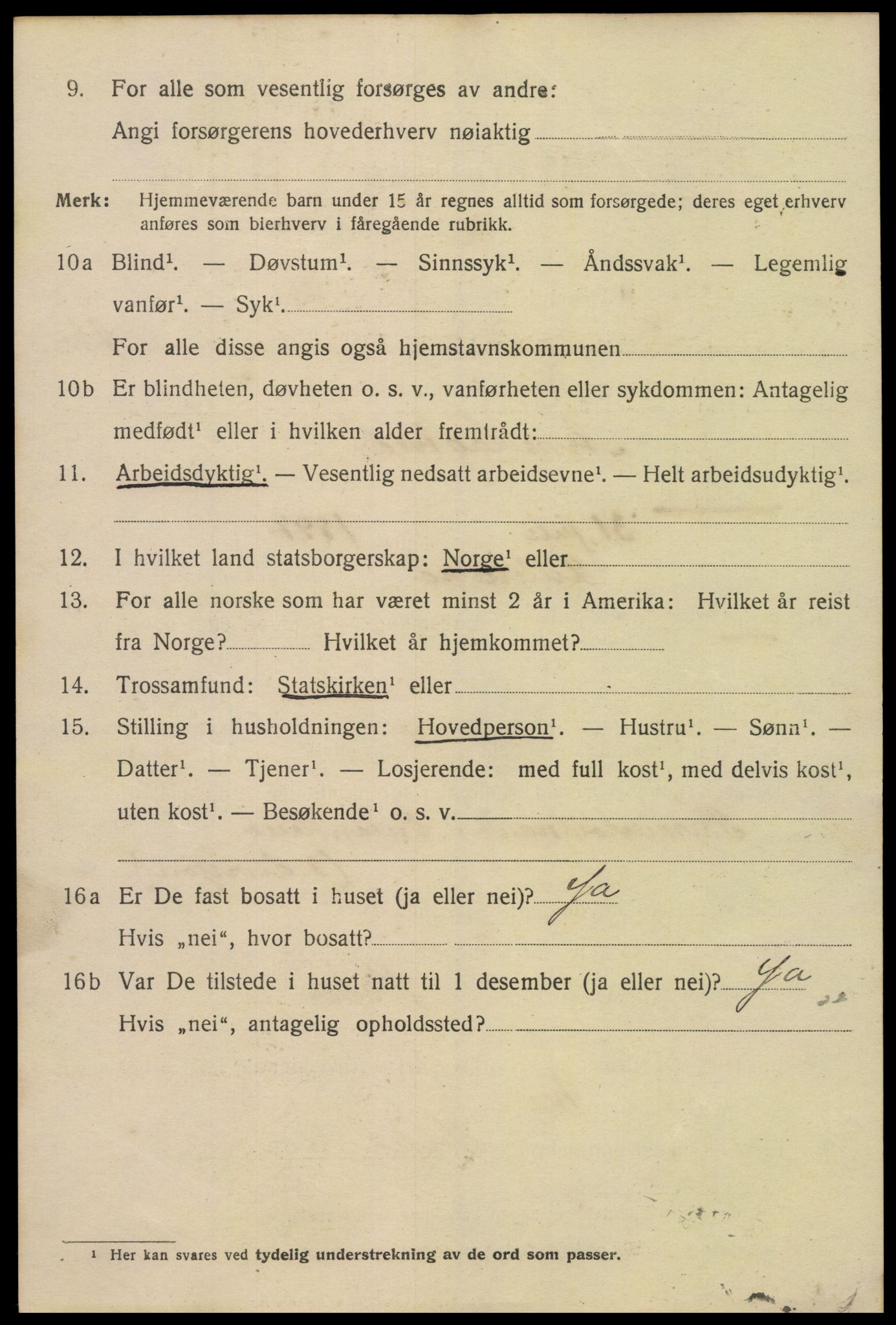 SAK, 1920 census for Kristiansand, 1920, p. 38410