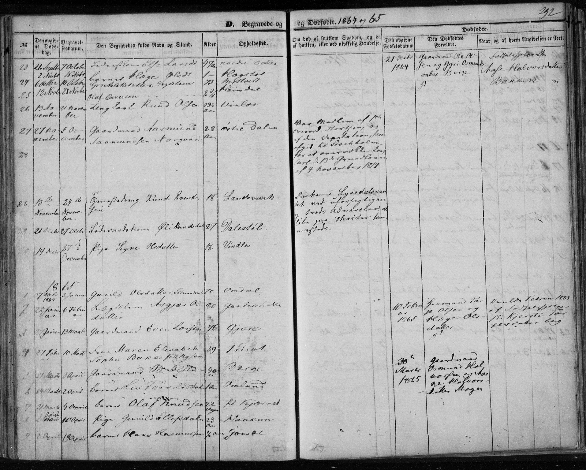Lårdal kirkebøker, SAKO/A-284/F/Fa/L0006: Parish register (official) no. I 6, 1861-1886, p. 292