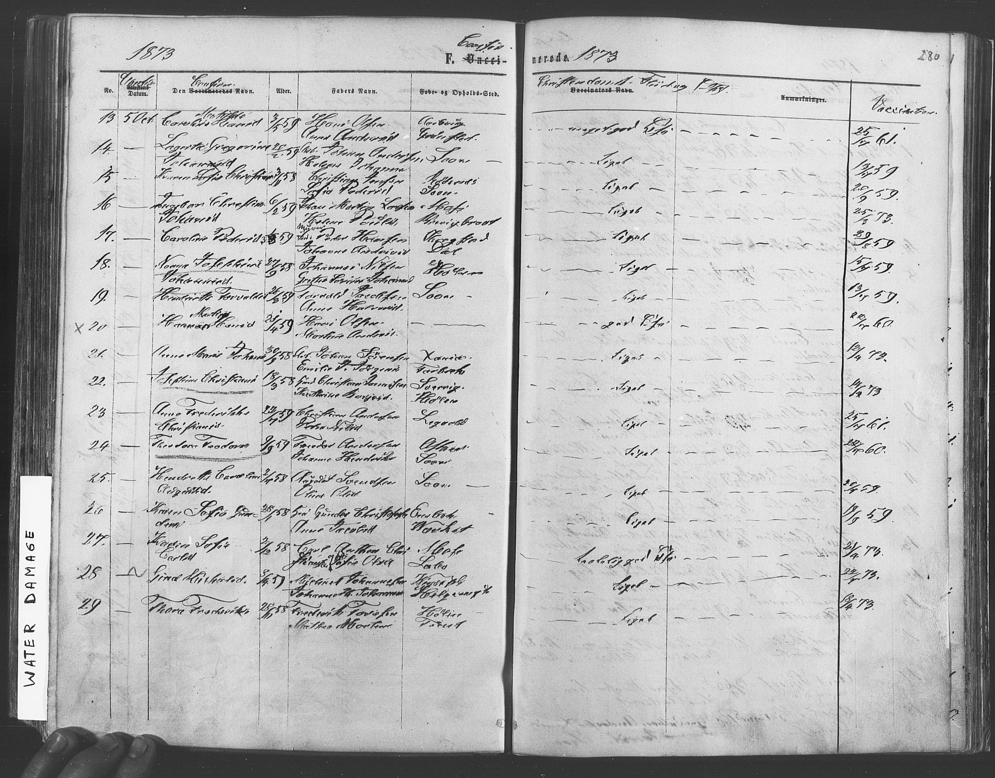 Vestby prestekontor Kirkebøker, SAO/A-10893/F/Fa/L0008: Parish register (official) no. I 8, 1863-1877, p. 280