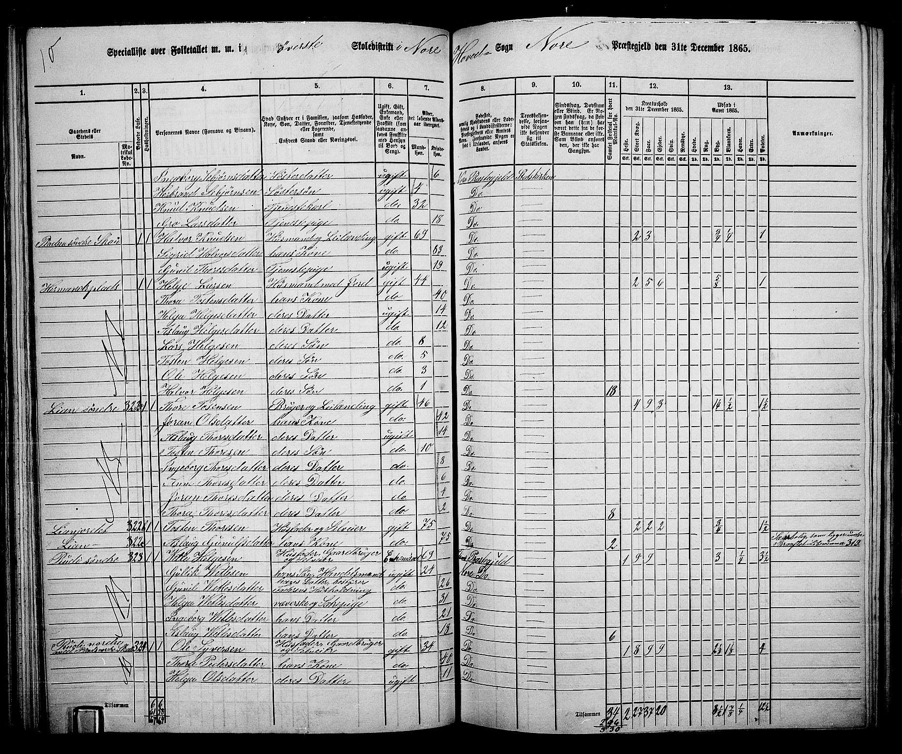 RA, 1865 census for Nore, 1865, p. 79