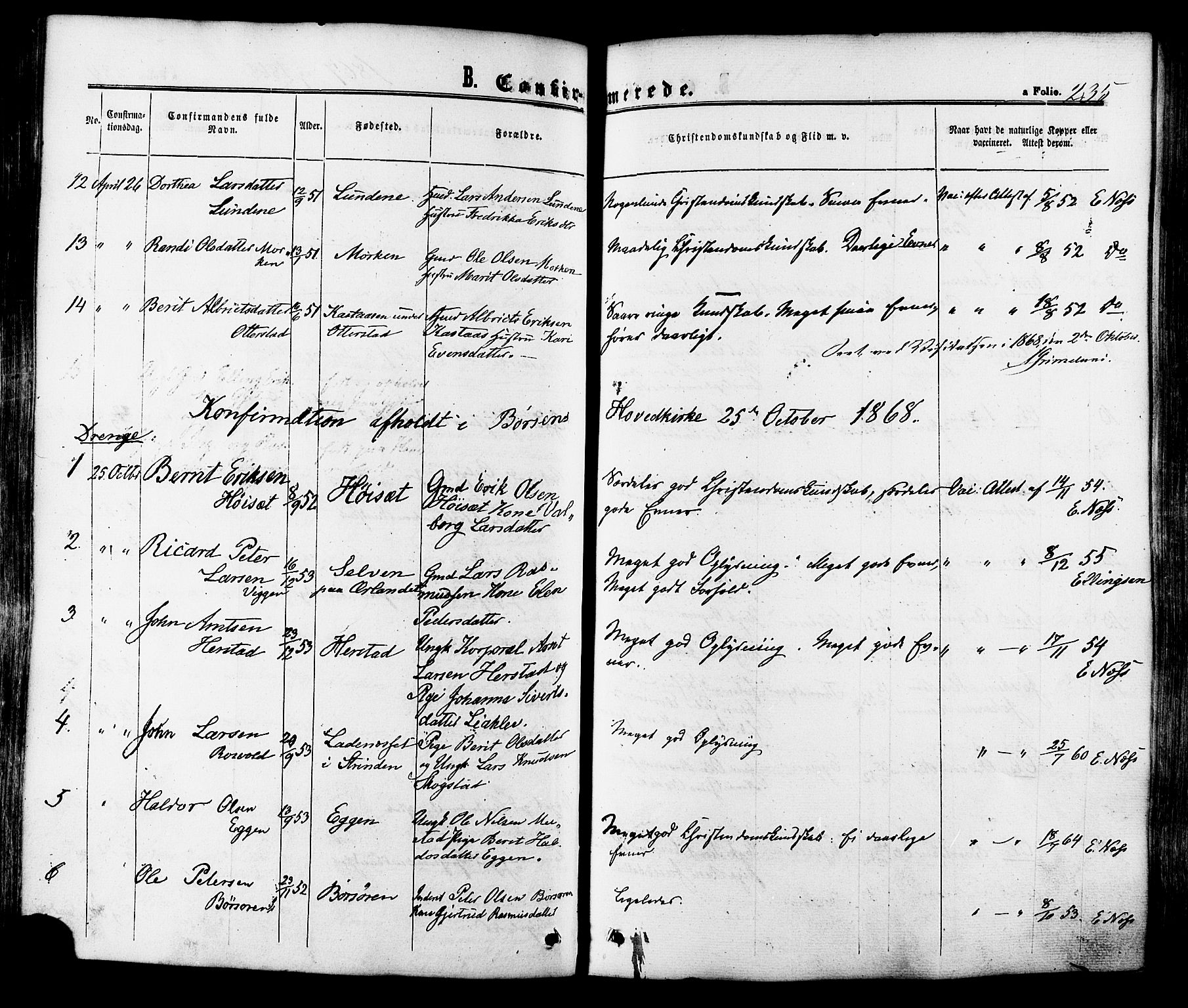 Ministerialprotokoller, klokkerbøker og fødselsregistre - Sør-Trøndelag, AV/SAT-A-1456/665/L0772: Parish register (official) no. 665A07, 1856-1878, p. 235