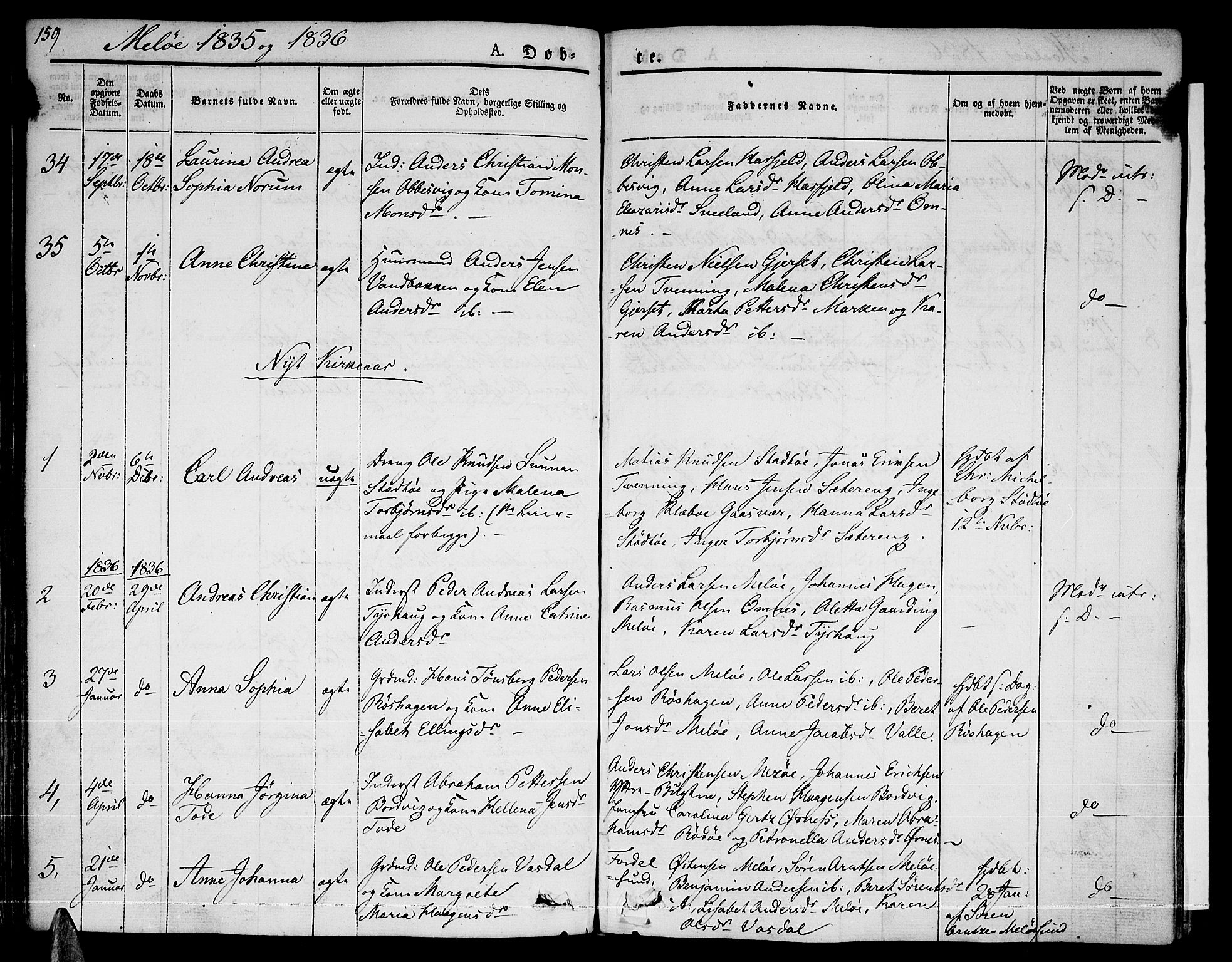 Ministerialprotokoller, klokkerbøker og fødselsregistre - Nordland, SAT/A-1459/841/L0598: Parish register (official) no. 841A06 /2, 1825-1844, p. 159