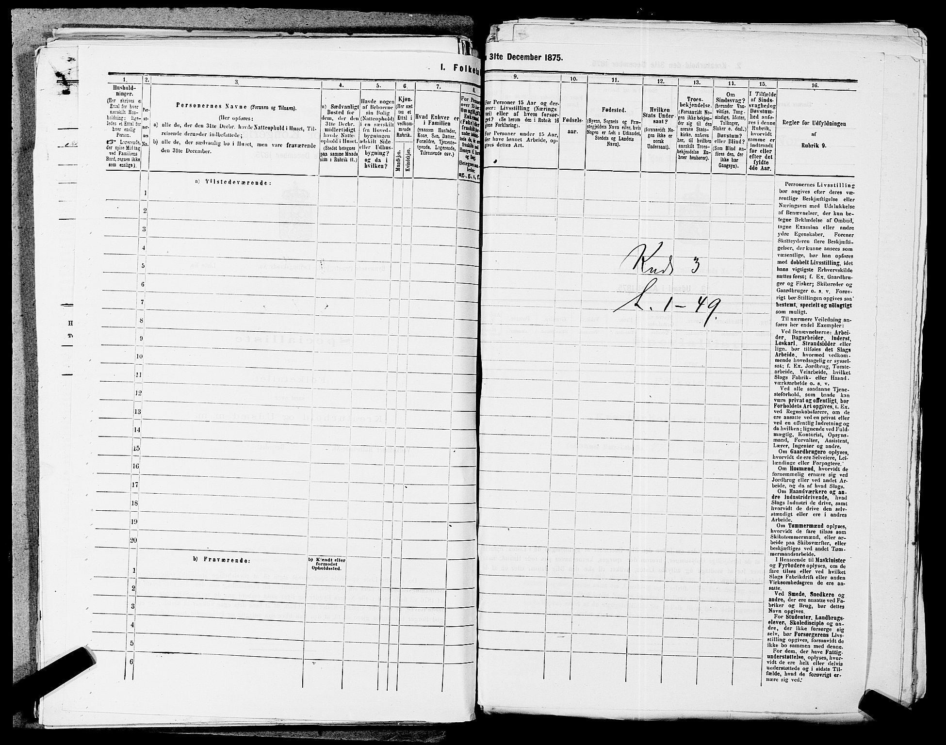 SAST, 1875 census for 1112P Lund, 1875, p. 734