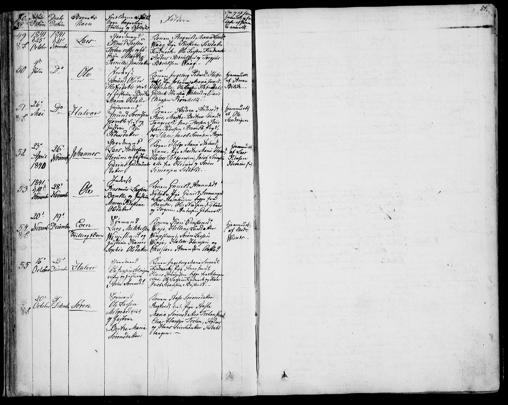 Bamble kirkebøker, SAKO/A-253/F/Fa/L0004: Parish register (official) no. I 4, 1834-1853, p. 80-81