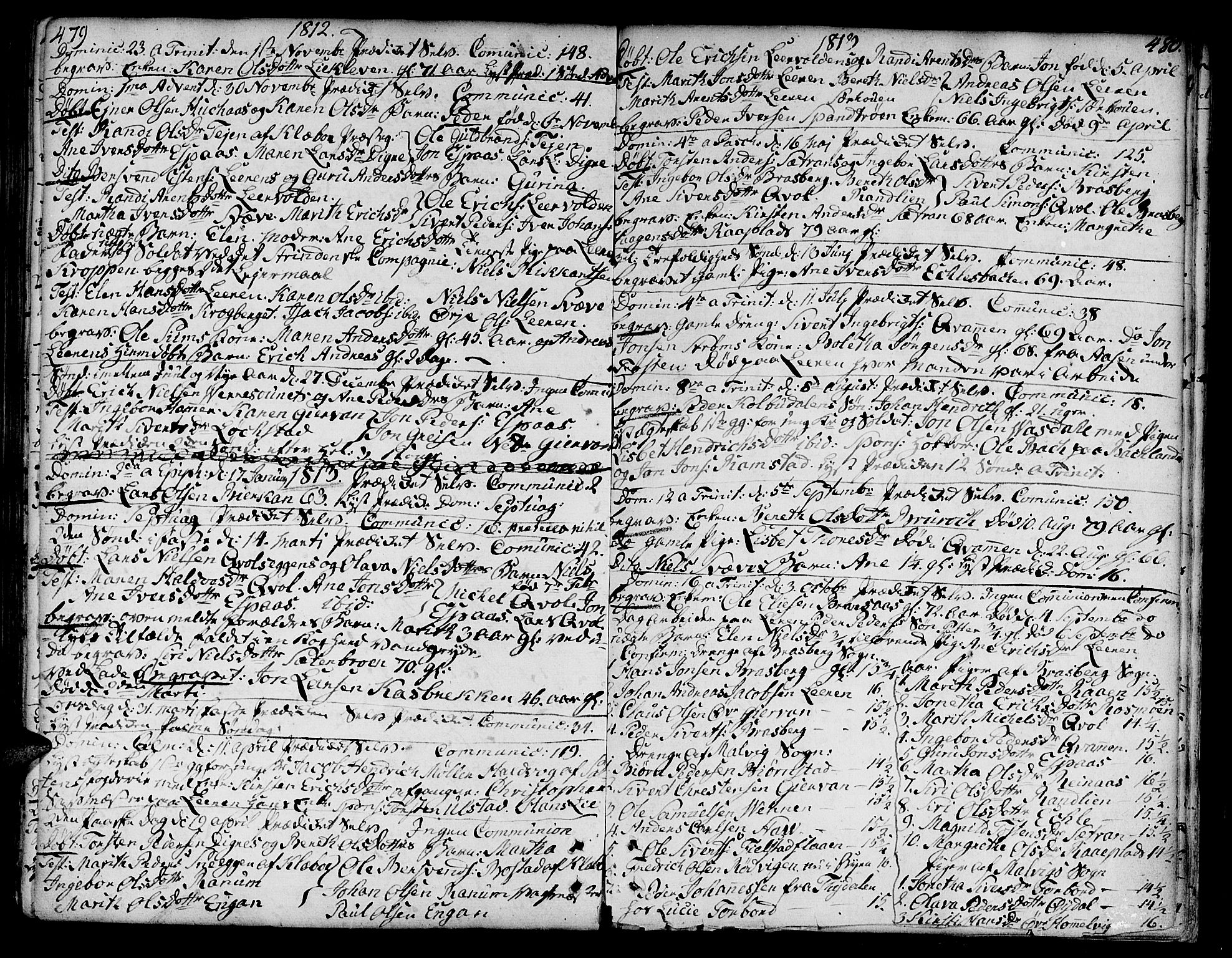 Ministerialprotokoller, klokkerbøker og fødselsregistre - Sør-Trøndelag, SAT/A-1456/606/L0282: Parish register (official) no. 606A02 /3, 1781-1817, p. 479-480