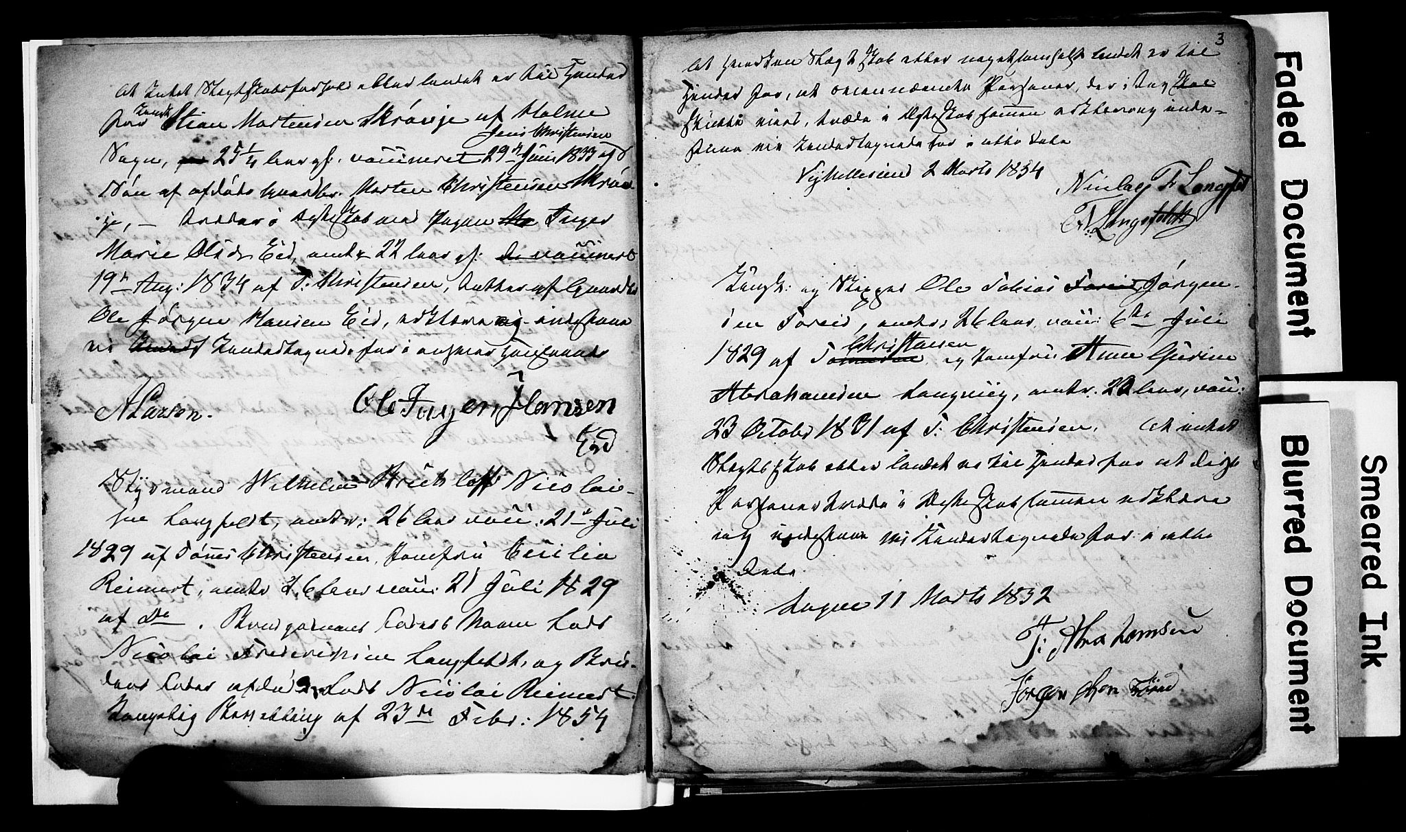 Søgne sokneprestkontor, SAK/1111-0037/F/Fe/L0001: Banns register no. A III 1, 1853-1870, p. 3