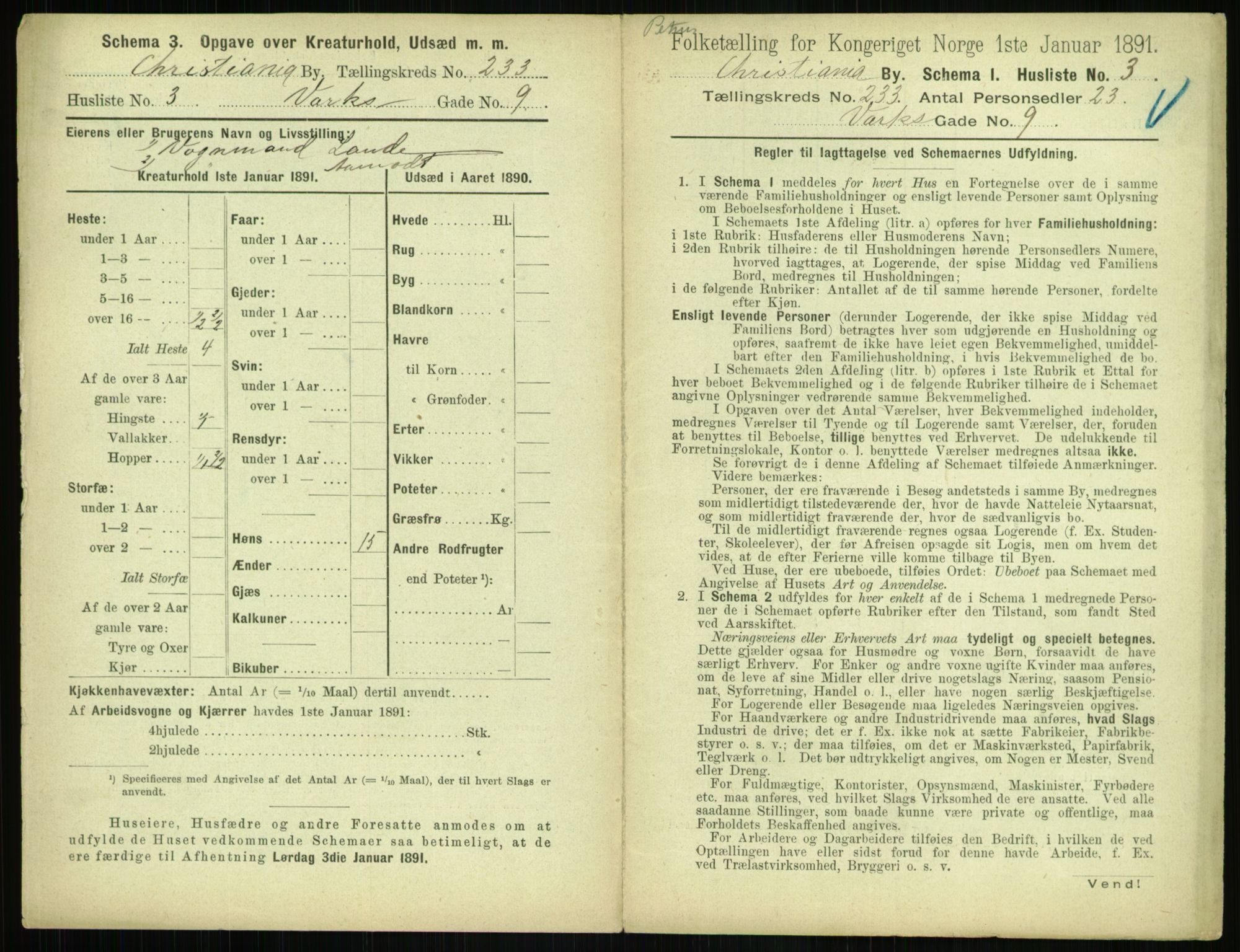 RA, 1891 census for 0301 Kristiania, 1891, p. 143038