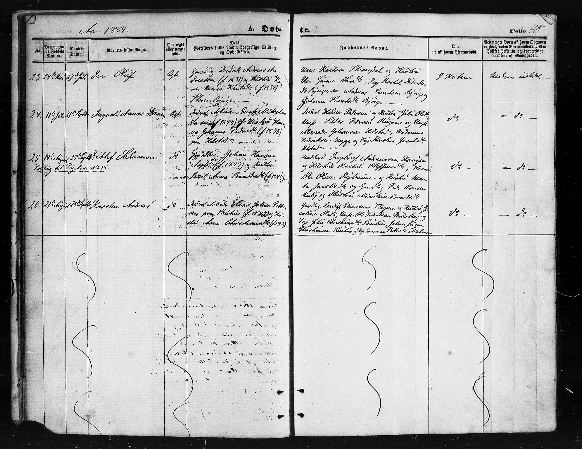 Ministerialprotokoller, klokkerbøker og fødselsregistre - Nordland, AV/SAT-A-1459/814/L0225: Parish register (official) no. 814A06, 1875-1885, p. 48