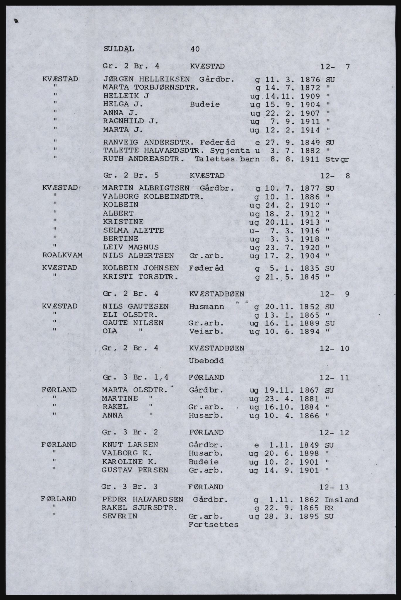 SAST, Copy of 1920 census for Inner Ryfylke, 1920, p. 272