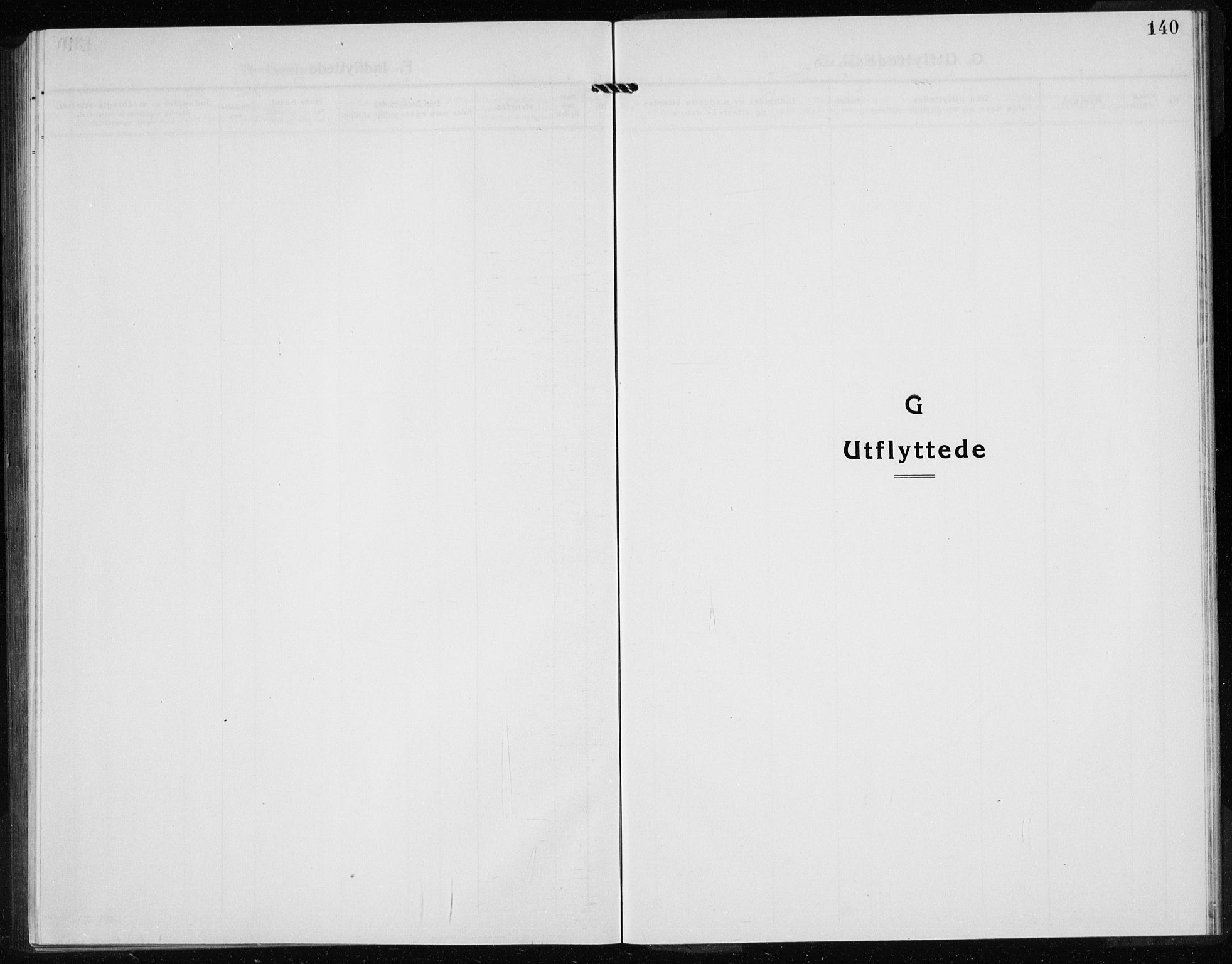 Kvinnherad sokneprestembete, AV/SAB-A-76401/H/Haa: Parish register (official) no. G  1, 1920-1927, p. 140