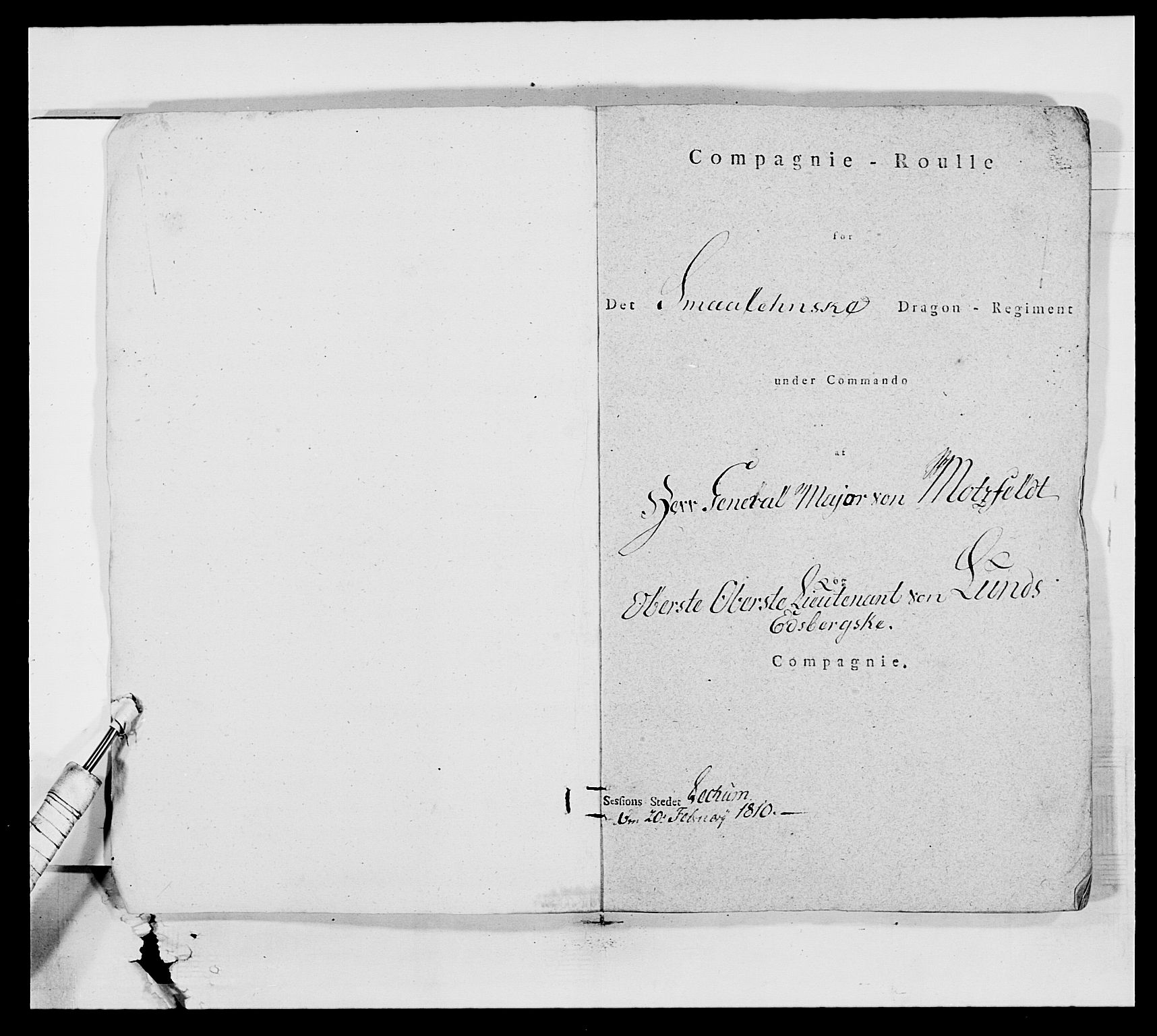 Generalitets- og kommissariatskollegiet, Det kongelige norske kommissariatskollegium, AV/RA-EA-5420/E/Eh/L0012: Smålenske dragonregiment, 1810, p. 6