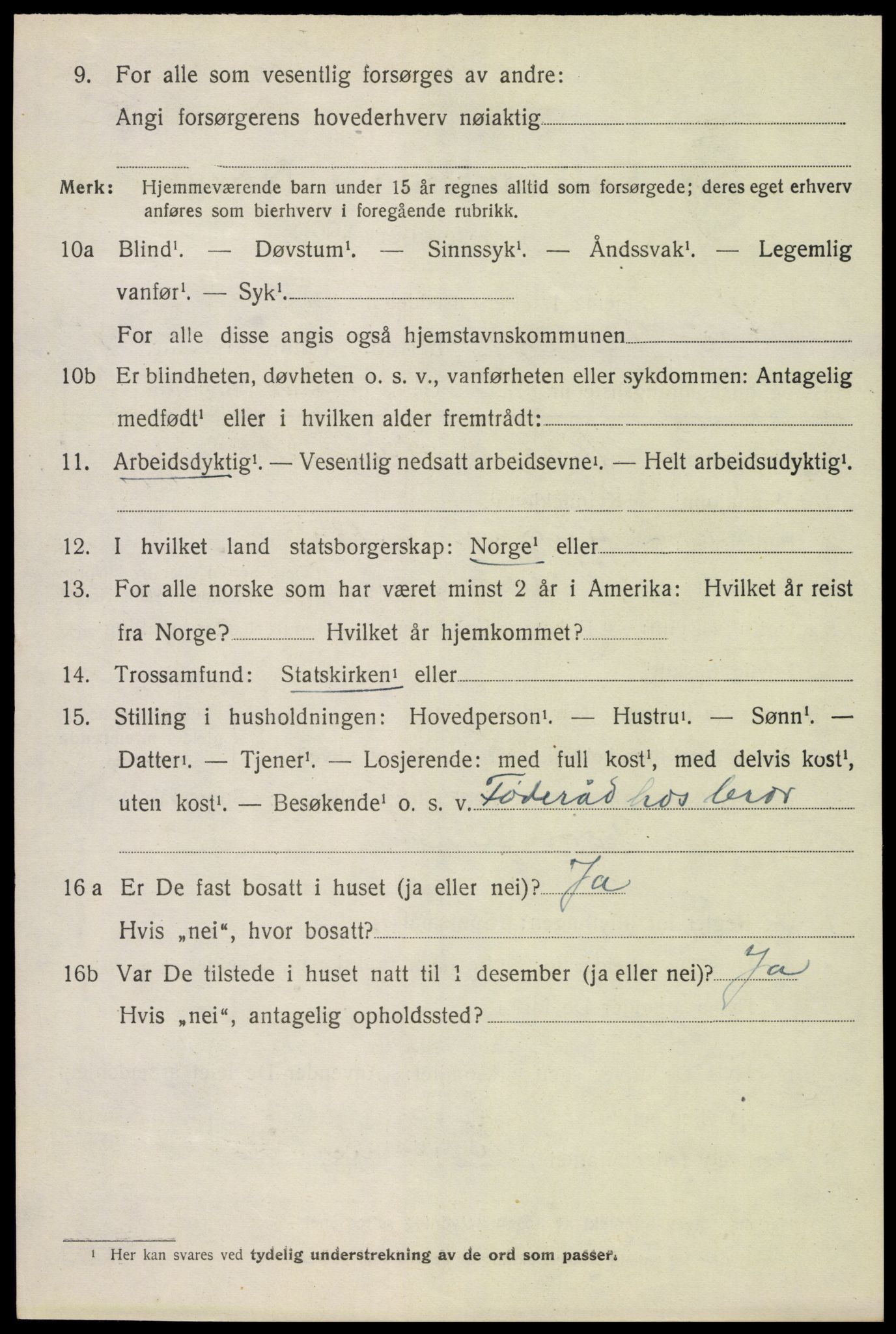 SAH, 1920 census for Vang (Hedmark), 1920, p. 18618