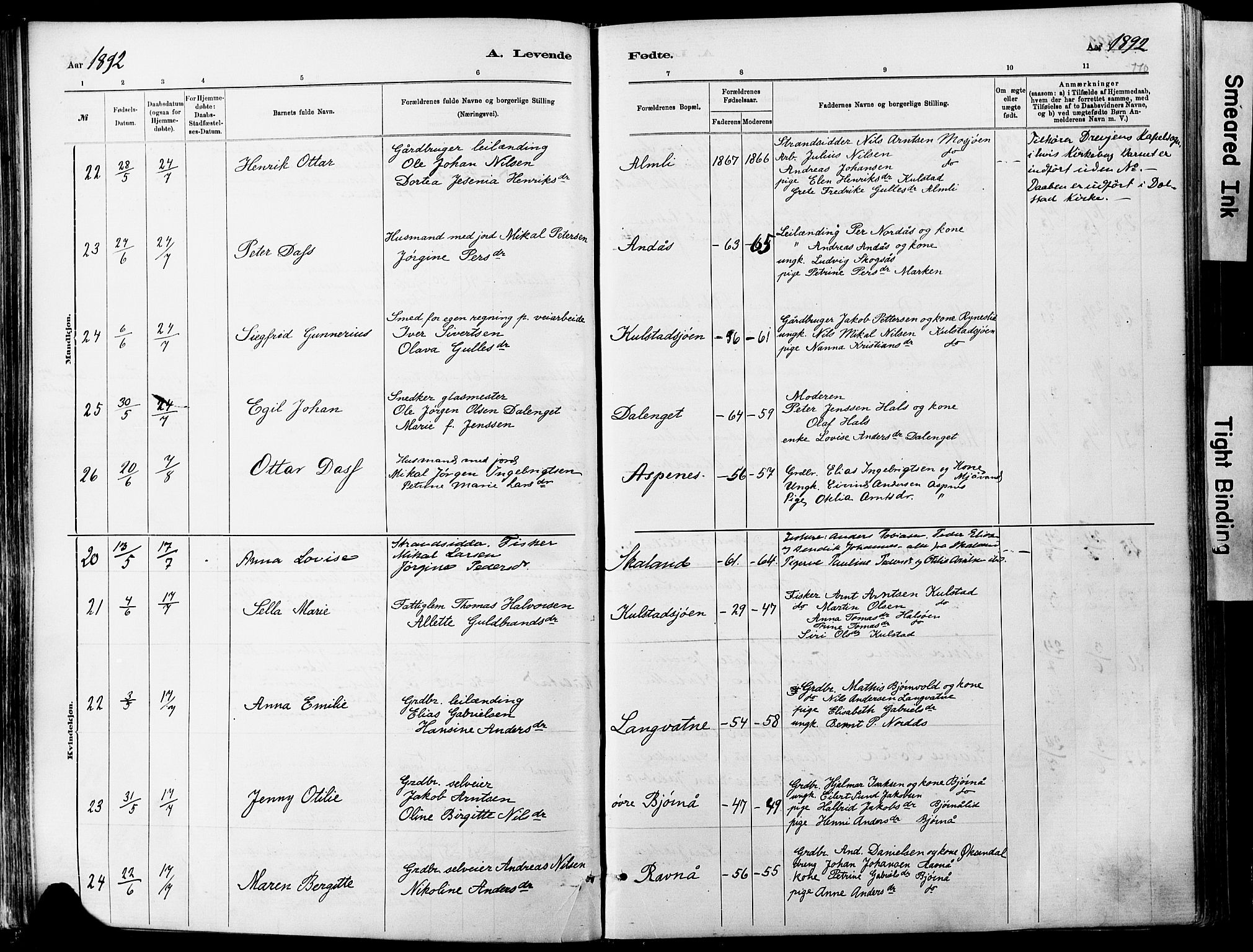 Ministerialprotokoller, klokkerbøker og fødselsregistre - Nordland, AV/SAT-A-1459/820/L0295: Parish register (official) no. 820A16, 1880-1896, p. 110