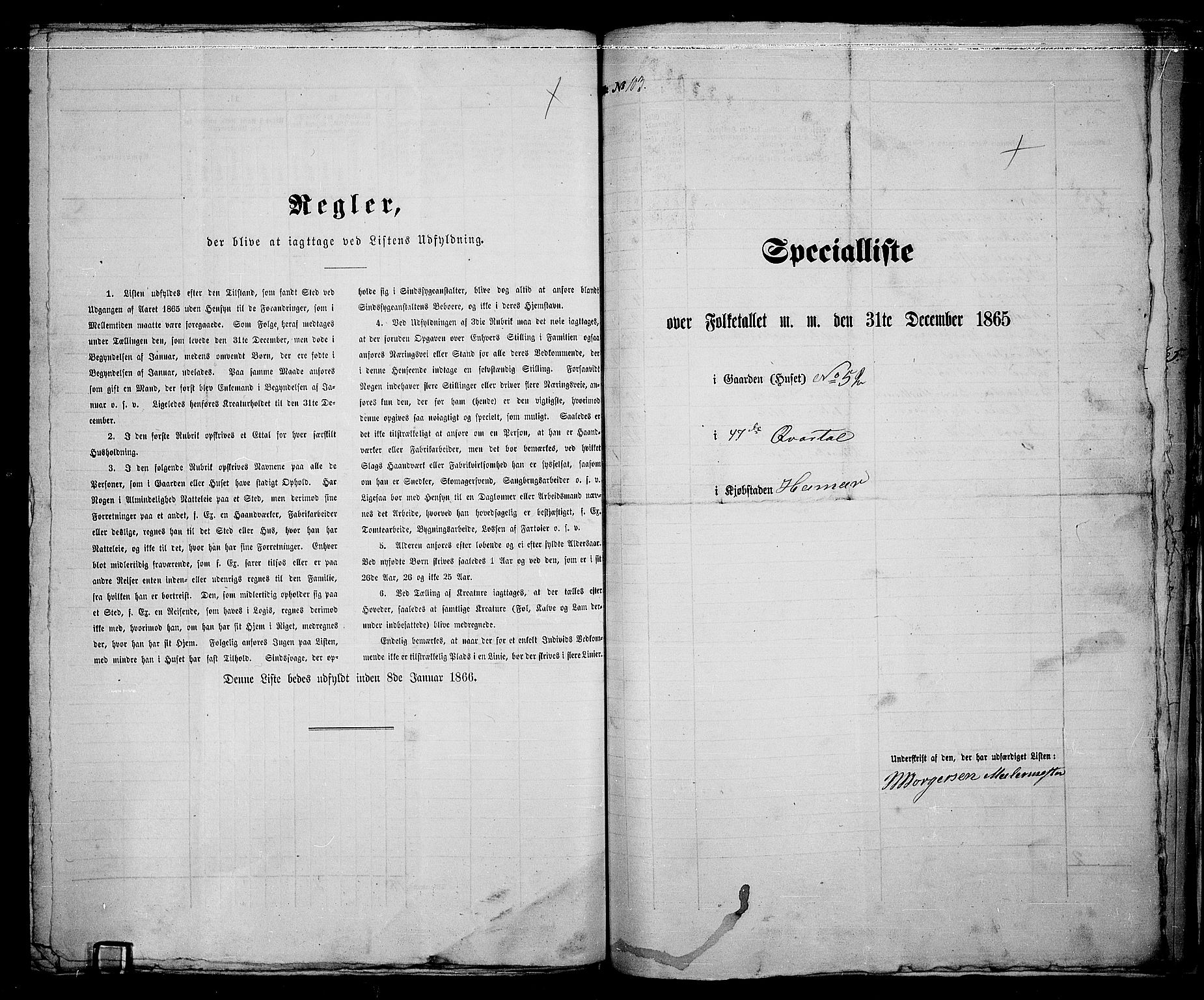 RA, 1865 census for Vang/Hamar, 1865, p. 217