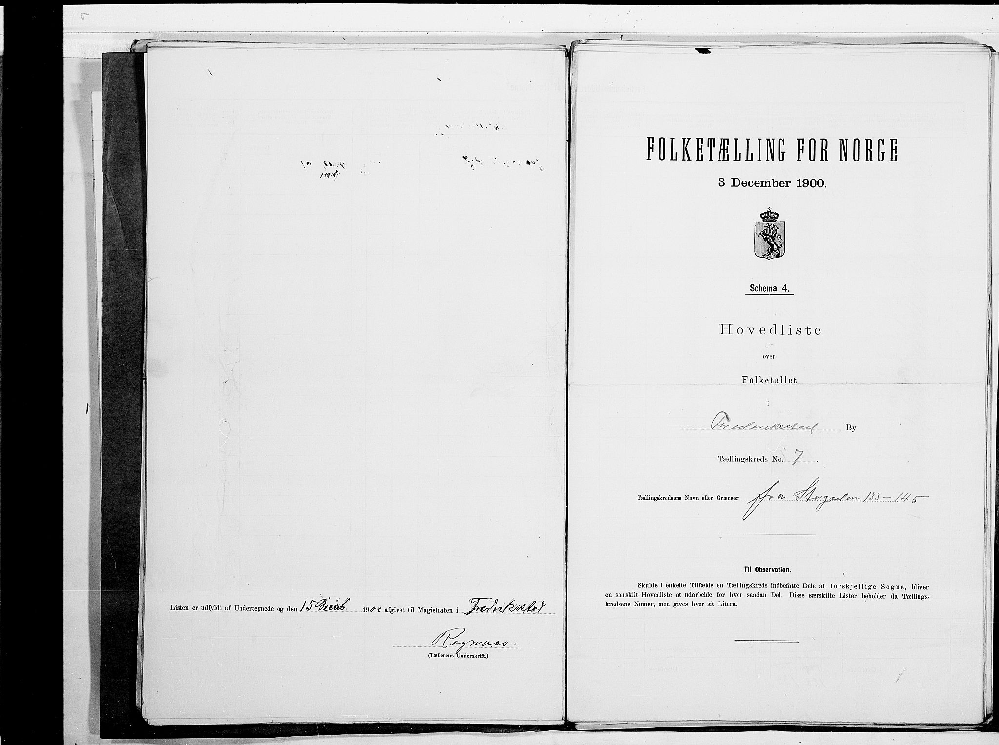 SAO, 1900 census for Fredrikstad, 1900, p. 16