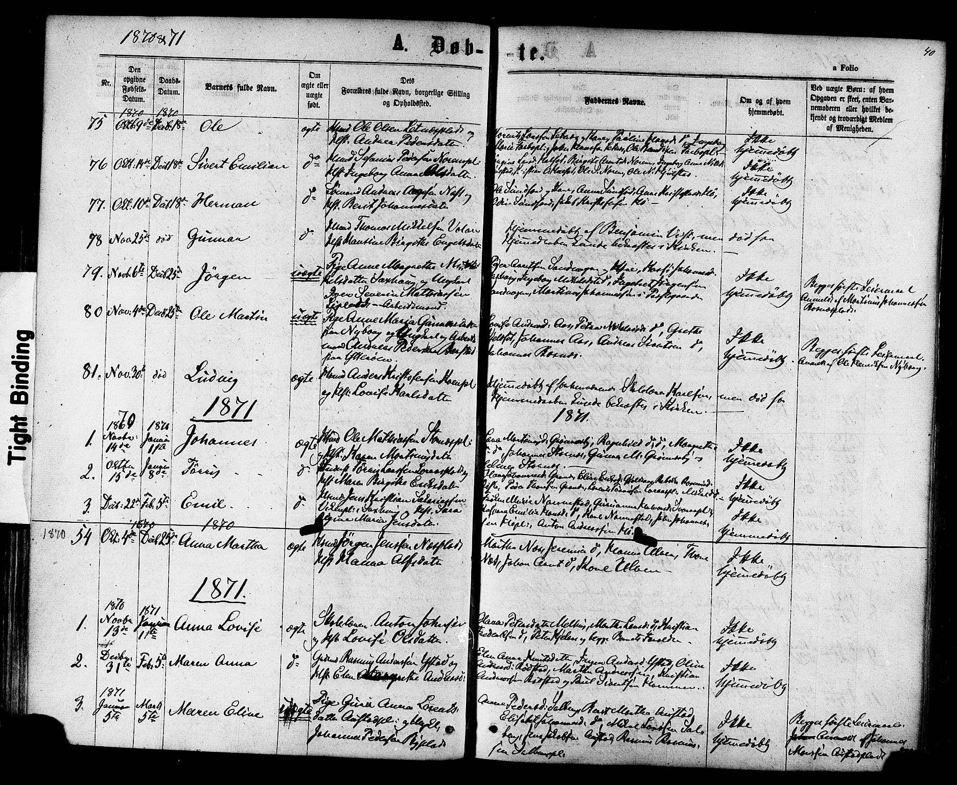 Ministerialprotokoller, klokkerbøker og fødselsregistre - Nord-Trøndelag, SAT/A-1458/730/L0284: Parish register (official) no. 730A09, 1866-1878, p. 40