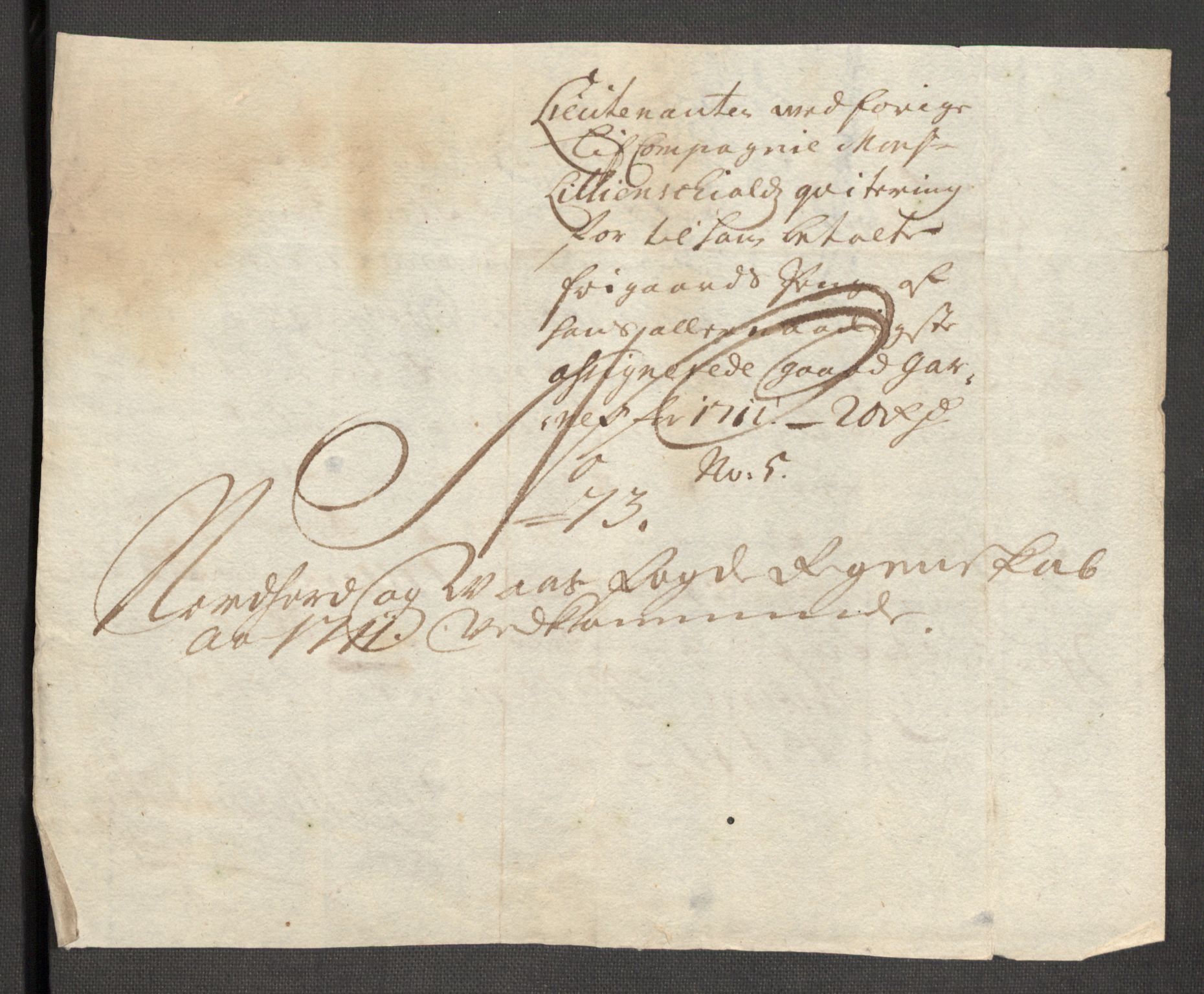 Rentekammeret inntil 1814, Reviderte regnskaper, Fogderegnskap, RA/EA-4092/R51/L3192: Fogderegnskap Nordhordland og Voss, 1711, p. 349