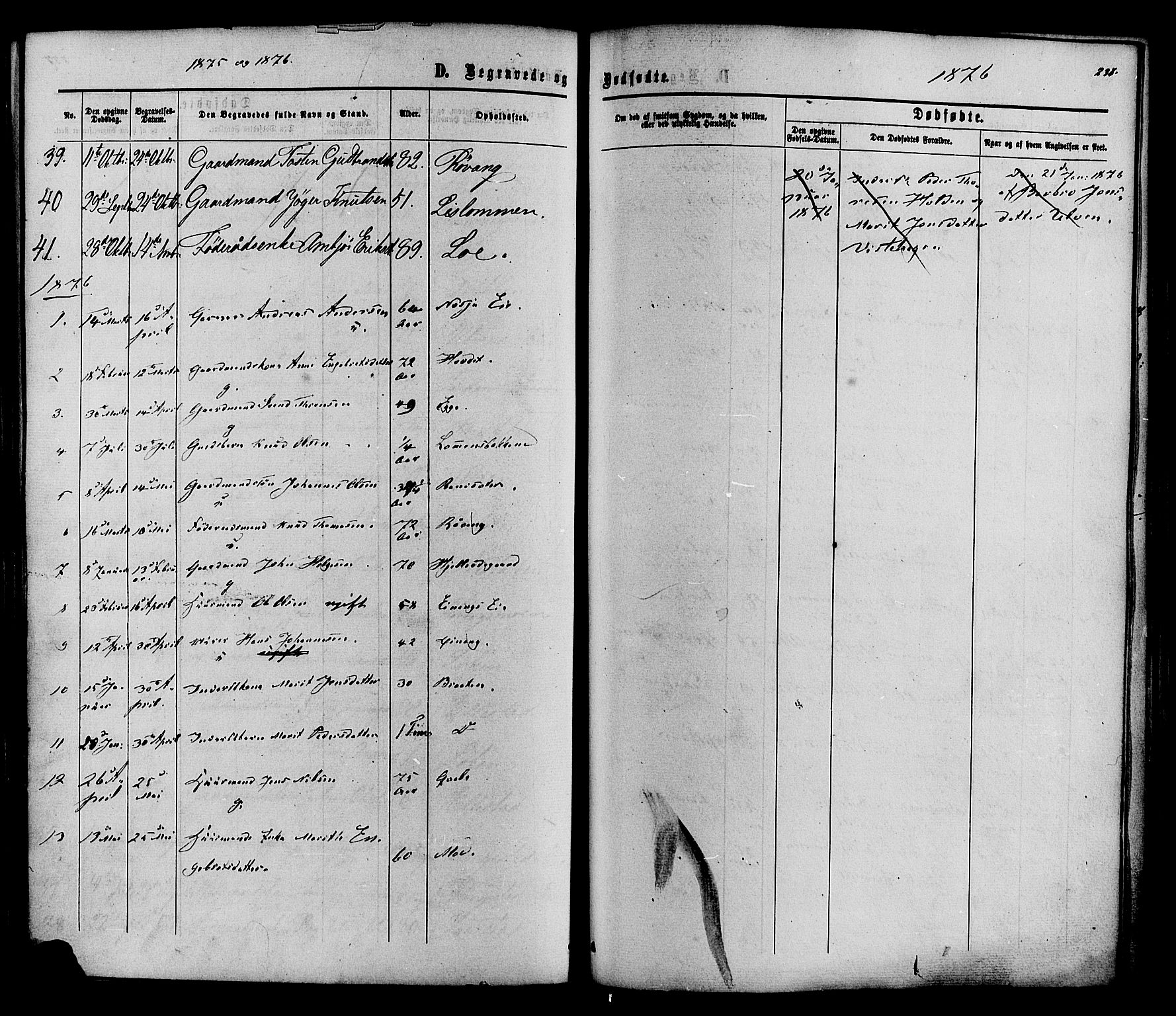 Vestre Slidre prestekontor, SAH/PREST-136/H/Ha/Haa/L0003: Parish register (official) no. 3, 1865-1880, p. 238