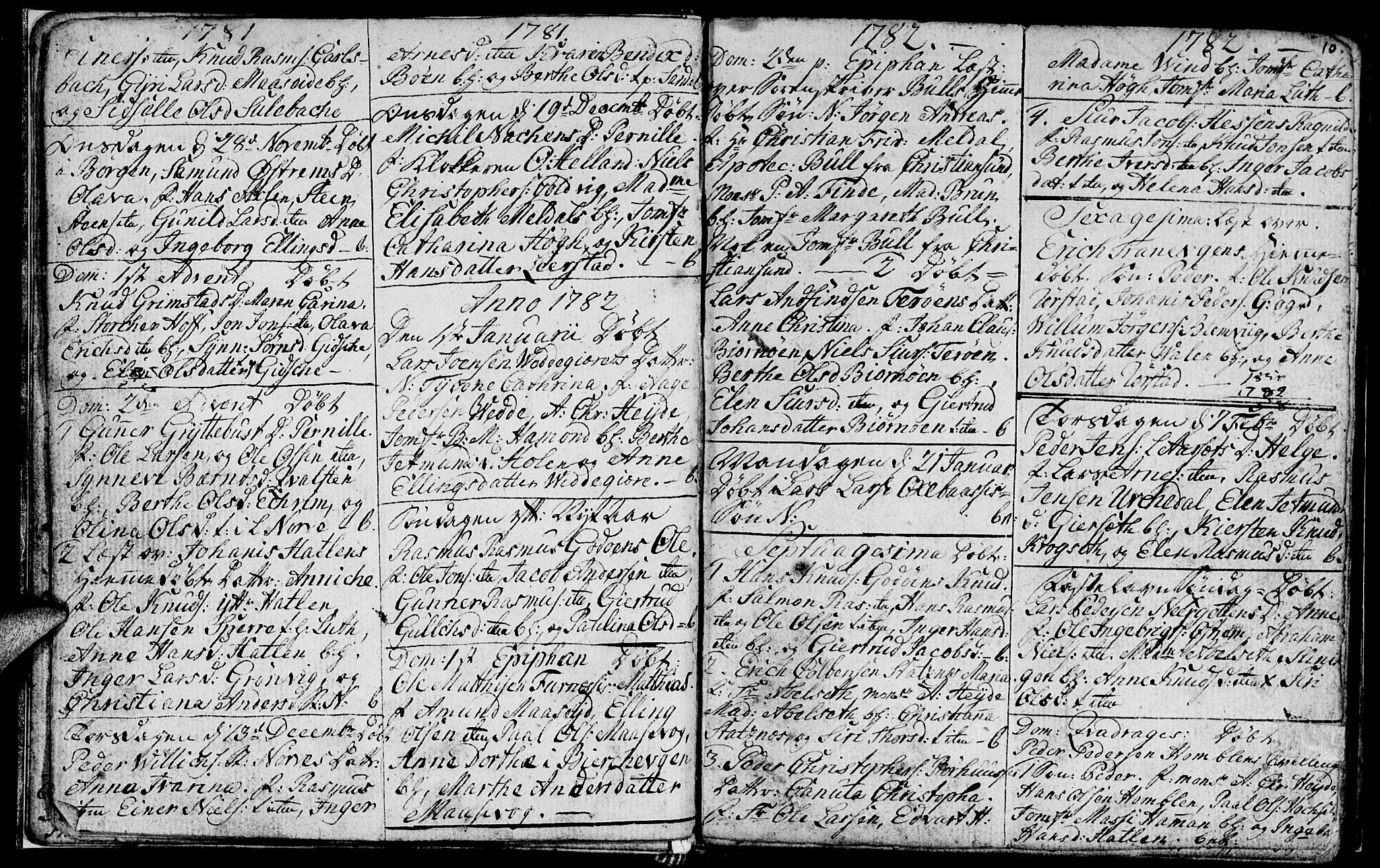 Ministerialprotokoller, klokkerbøker og fødselsregistre - Møre og Romsdal, AV/SAT-A-1454/528/L0420: Parish register (copy) no. 528C01, 1764-1784, p. 10