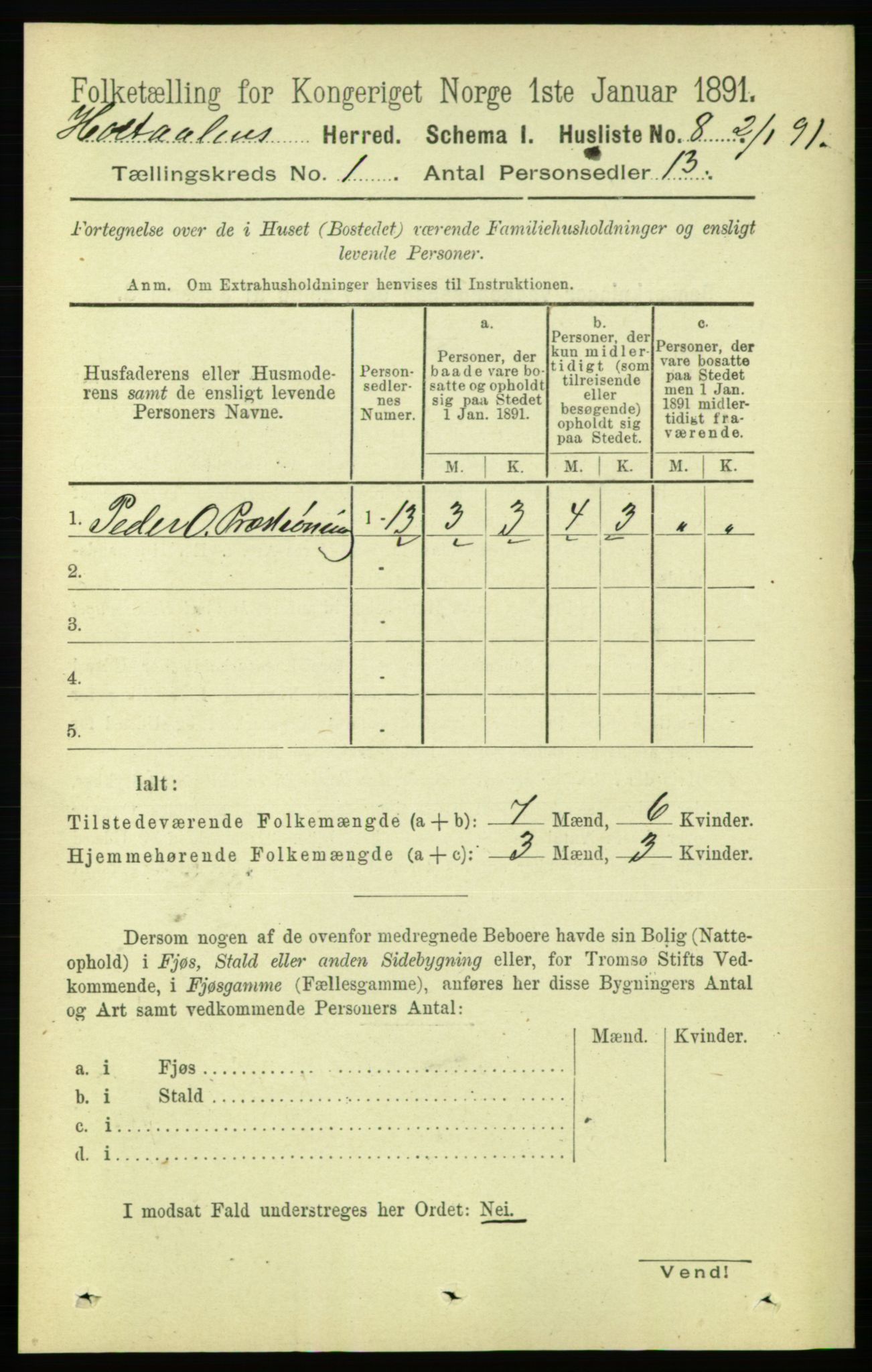 RA, 1891 census for 1645 Haltdalen, 1891, p. 23