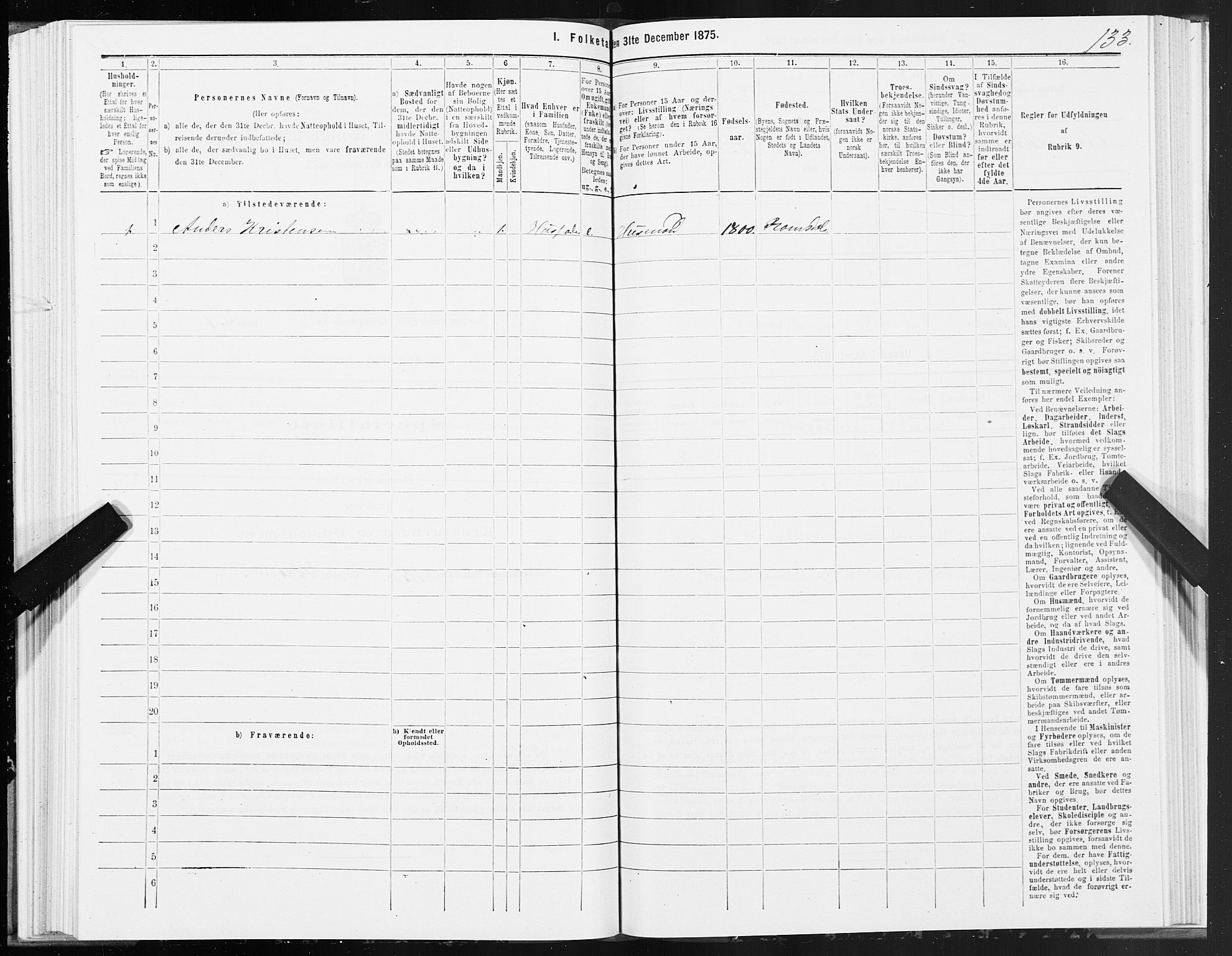 SAT, 1875 census for 1617P Hitra, 1875, p. 4133