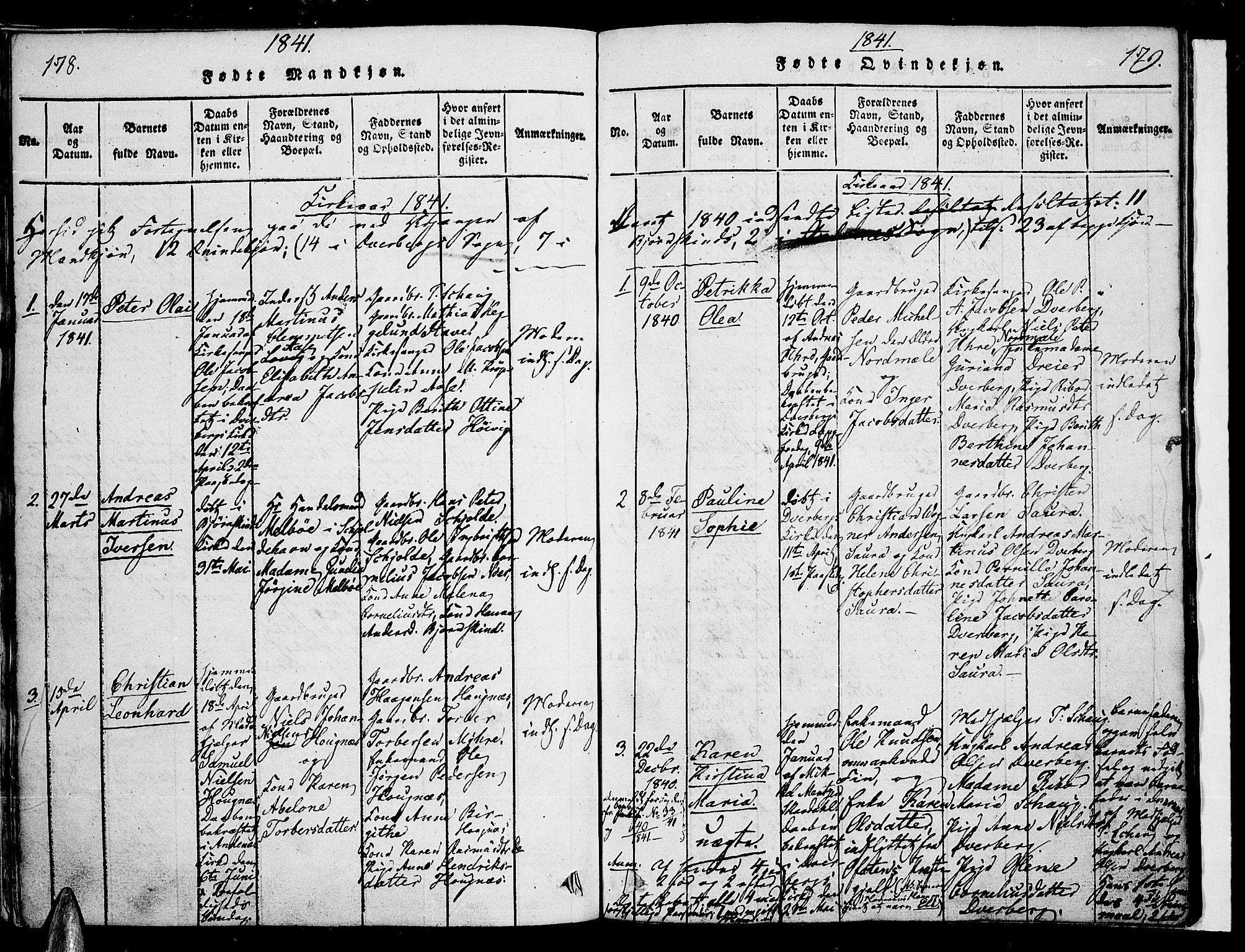 Ministerialprotokoller, klokkerbøker og fødselsregistre - Nordland, SAT/A-1459/897/L1395: Parish register (official) no. 897A03, 1820-1841, p. 178-179