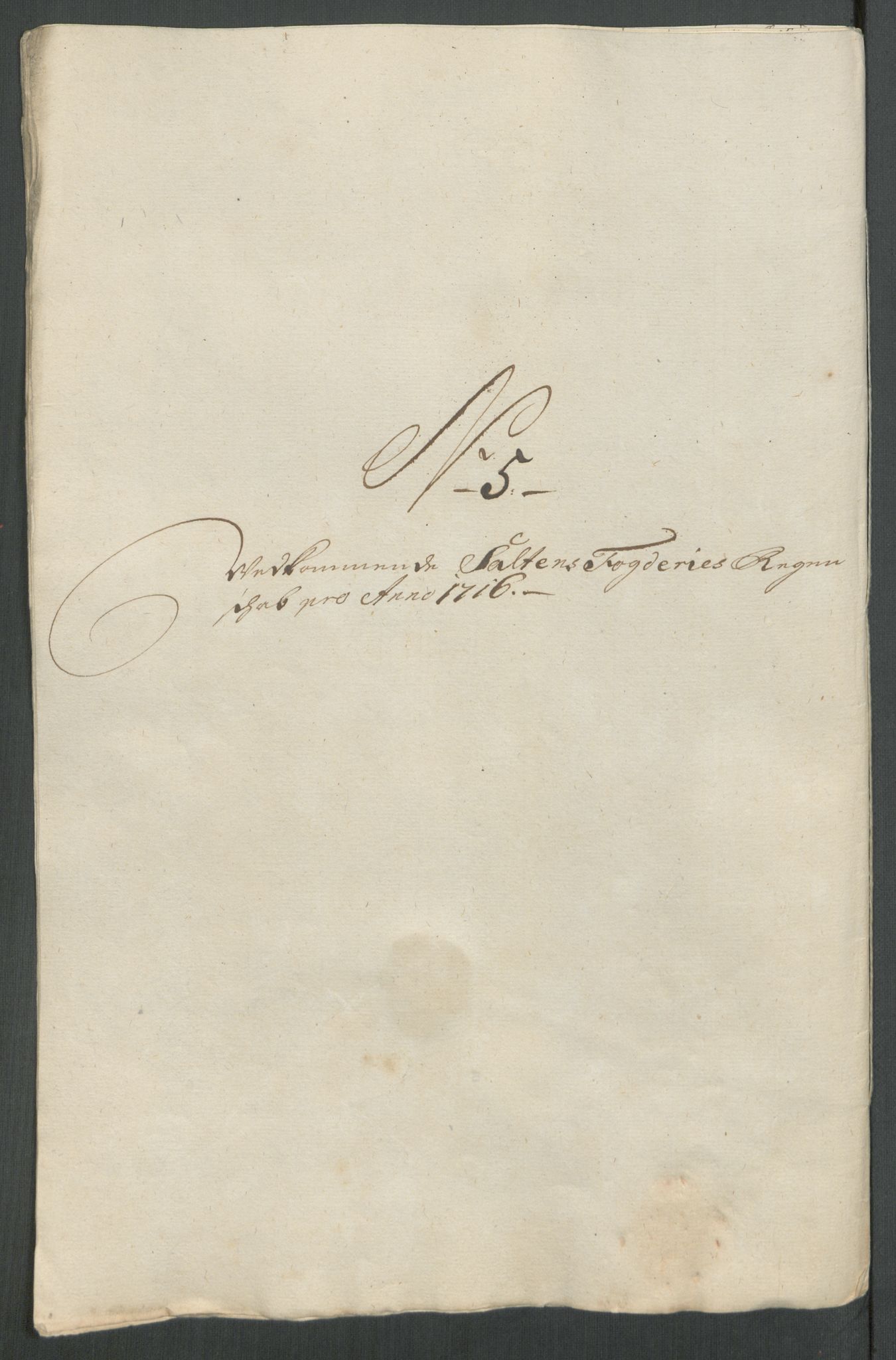 Rentekammeret inntil 1814, Reviderte regnskaper, Fogderegnskap, RA/EA-4092/R66/L4586: Fogderegnskap Salten, 1716, p. 96