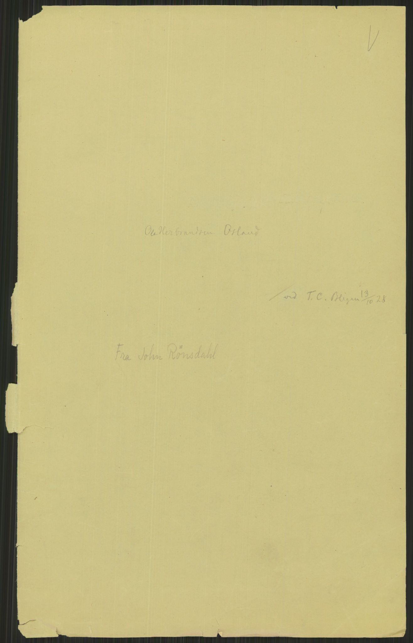 Samlinger til kildeutgivelse, Amerikabrevene, AV/RA-EA-4057/F/L0021: Innlån fra Buskerud: Michalsen - Ål bygdearkiv, 1838-1914, p. 133