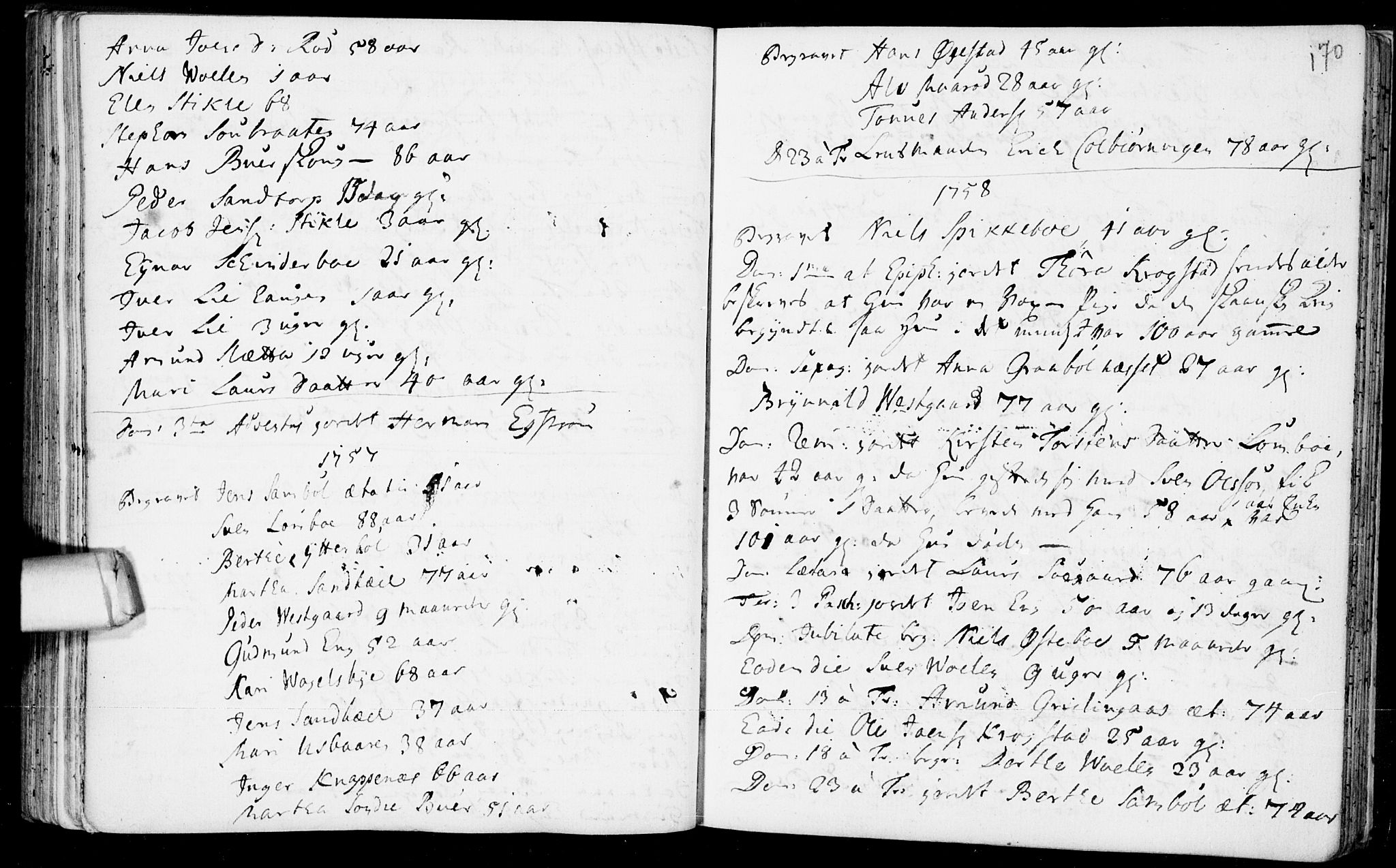 Aremark prestekontor Kirkebøker, AV/SAO-A-10899/F/Fb/L0002: Parish register (official) no.  II 2, 1745-1795, p. 170