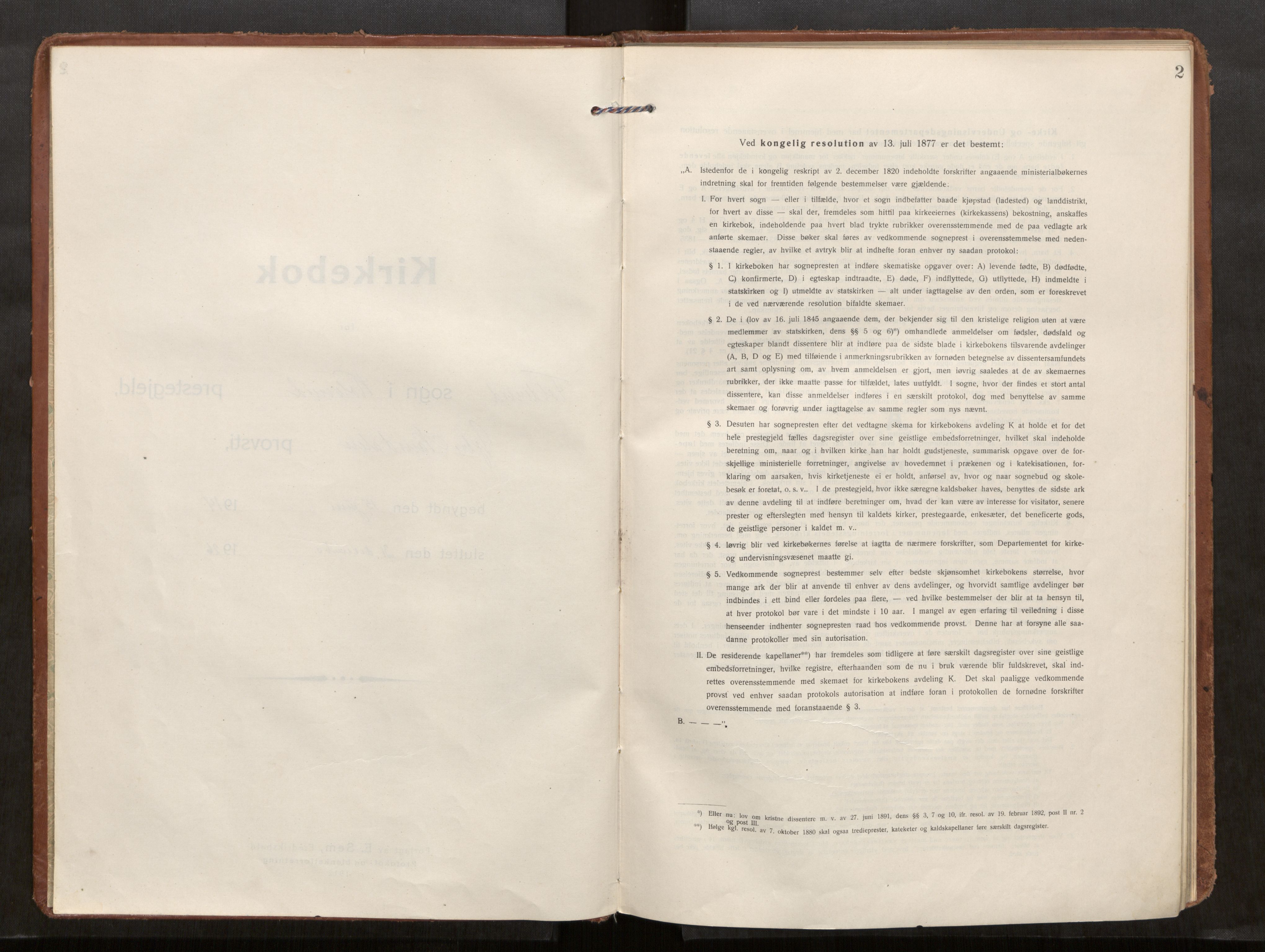 Kolvereid sokneprestkontor, SAT/A-1171/H/Ha/Haa/L0002: Parish register (official) no. 2, 1914-1926, p. 2