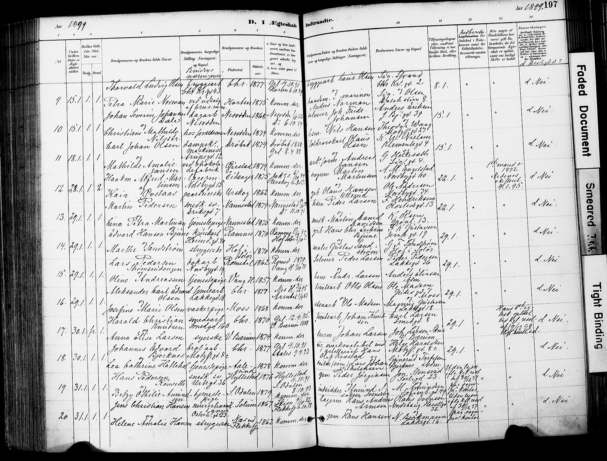 Grønland prestekontor Kirkebøker, AV/SAO-A-10848/F/Fa/L0013: Parish register (official) no. 13, 1887-1906, p. 197