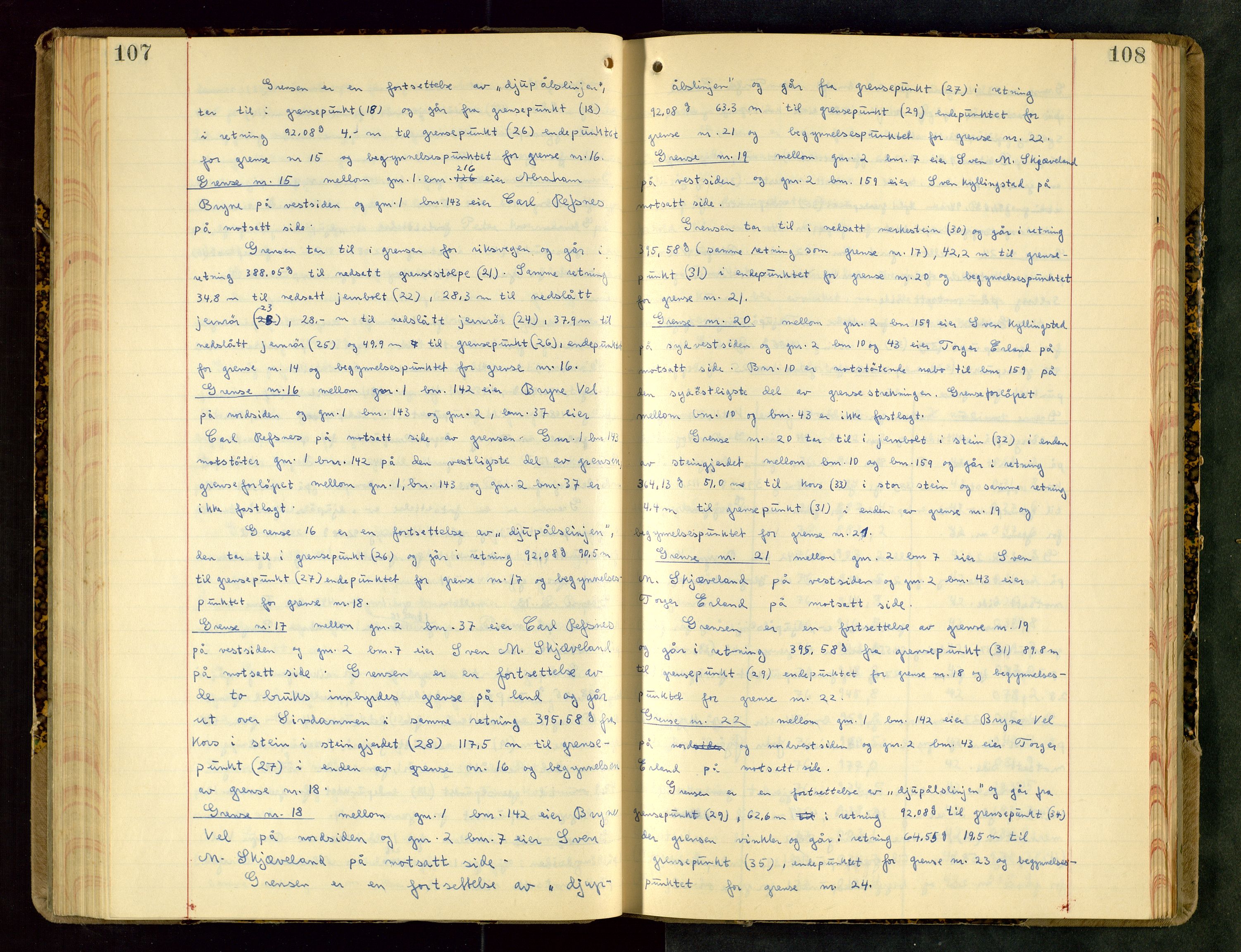 Rogaland jordskifterett, AV/SAST-A-102426/Oa/L0083: Forhandlingsprotokoll, 1939-1971, p. 107-108