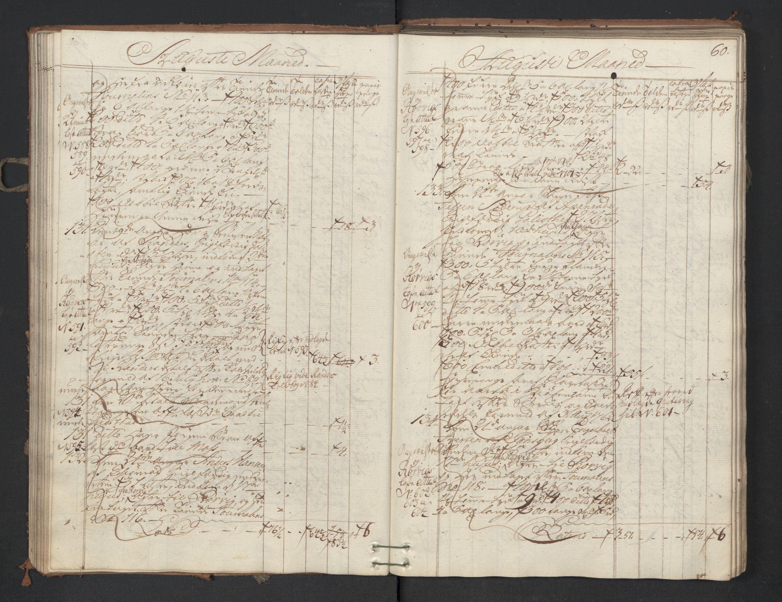 Generaltollkammeret, tollregnskaper, AV/RA-EA-5490/R01/L0047/0001: Tollregnskaper Fredrikshald / Utgående hovedtollbok, 1762, p. 59b-60a