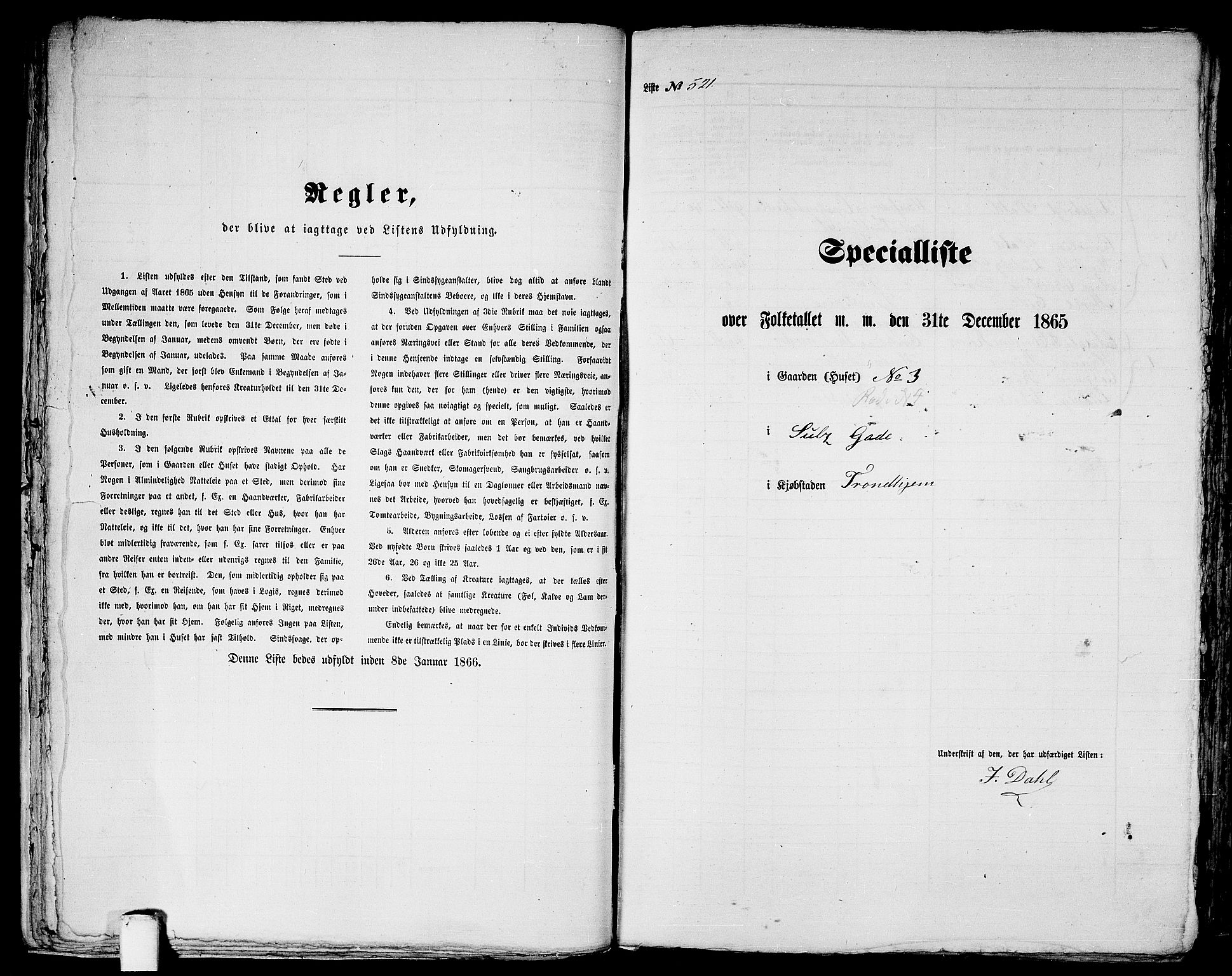 RA, 1865 census for Trondheim, 1865, p. 1089