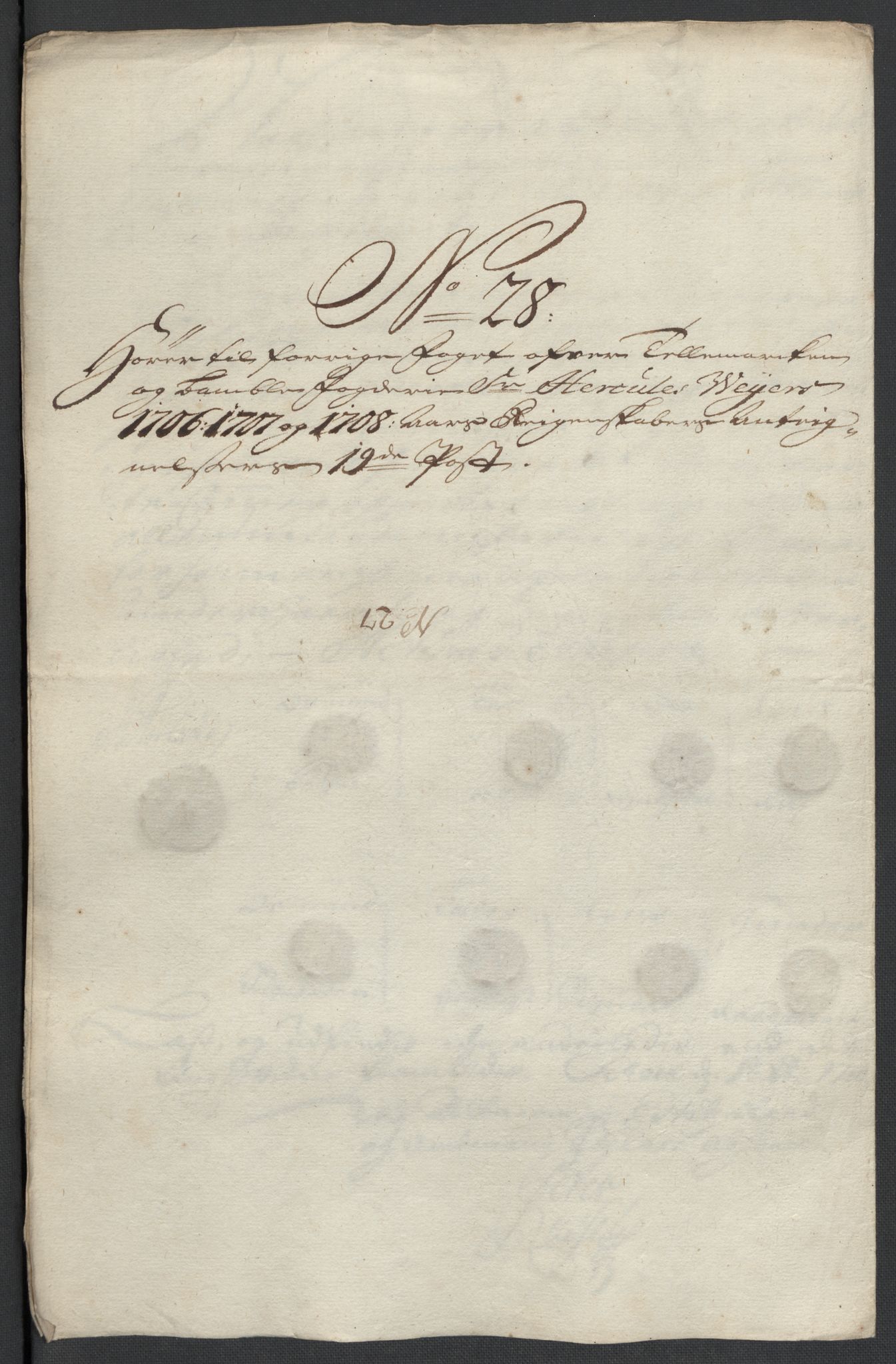 Rentekammeret inntil 1814, Reviderte regnskaper, Fogderegnskap, AV/RA-EA-4092/R36/L2118: Fogderegnskap Øvre og Nedre Telemark og Bamble, 1708-1709, p. 398