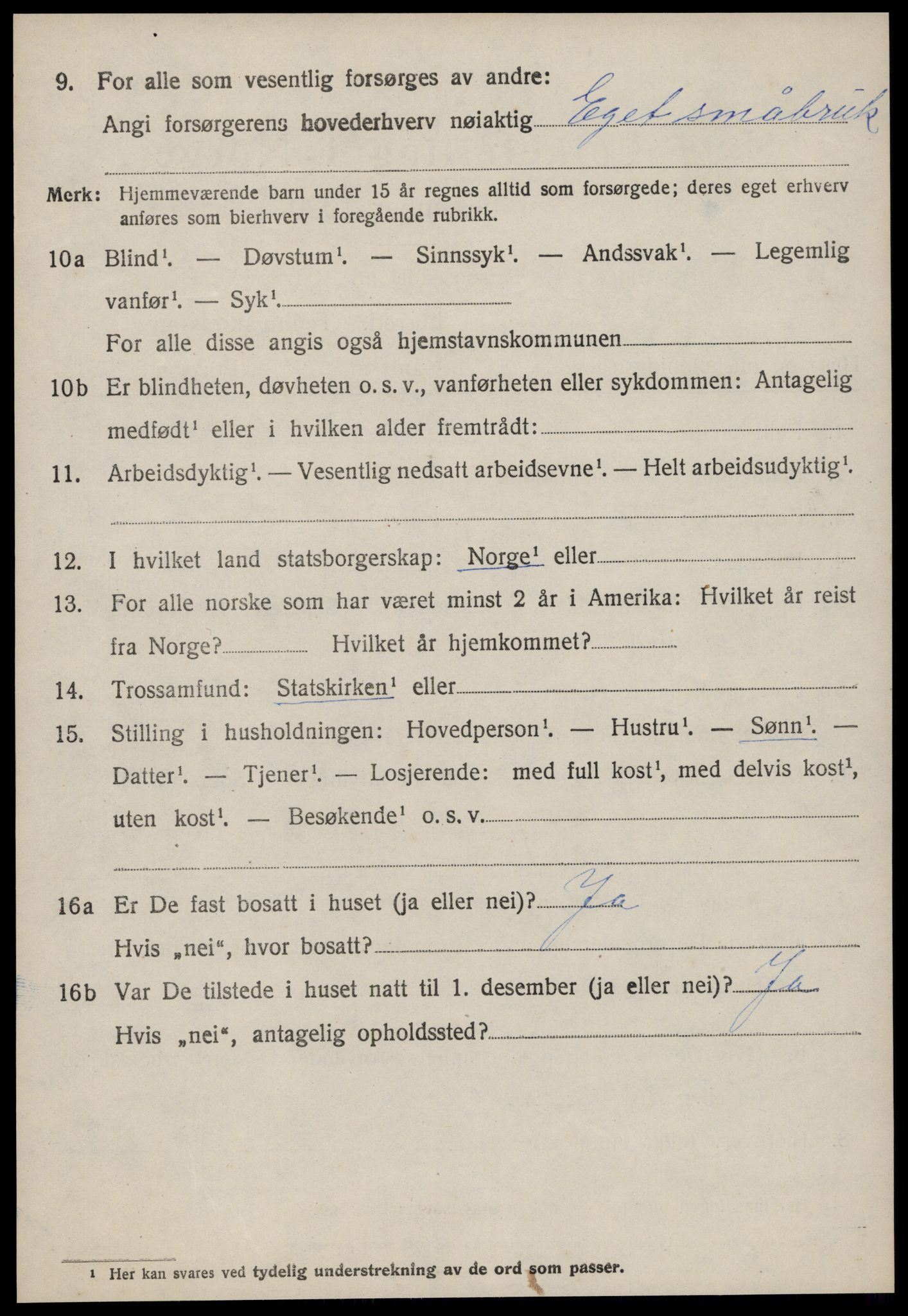 SAT, 1920 census for Sykkylven, 1920, p. 5706