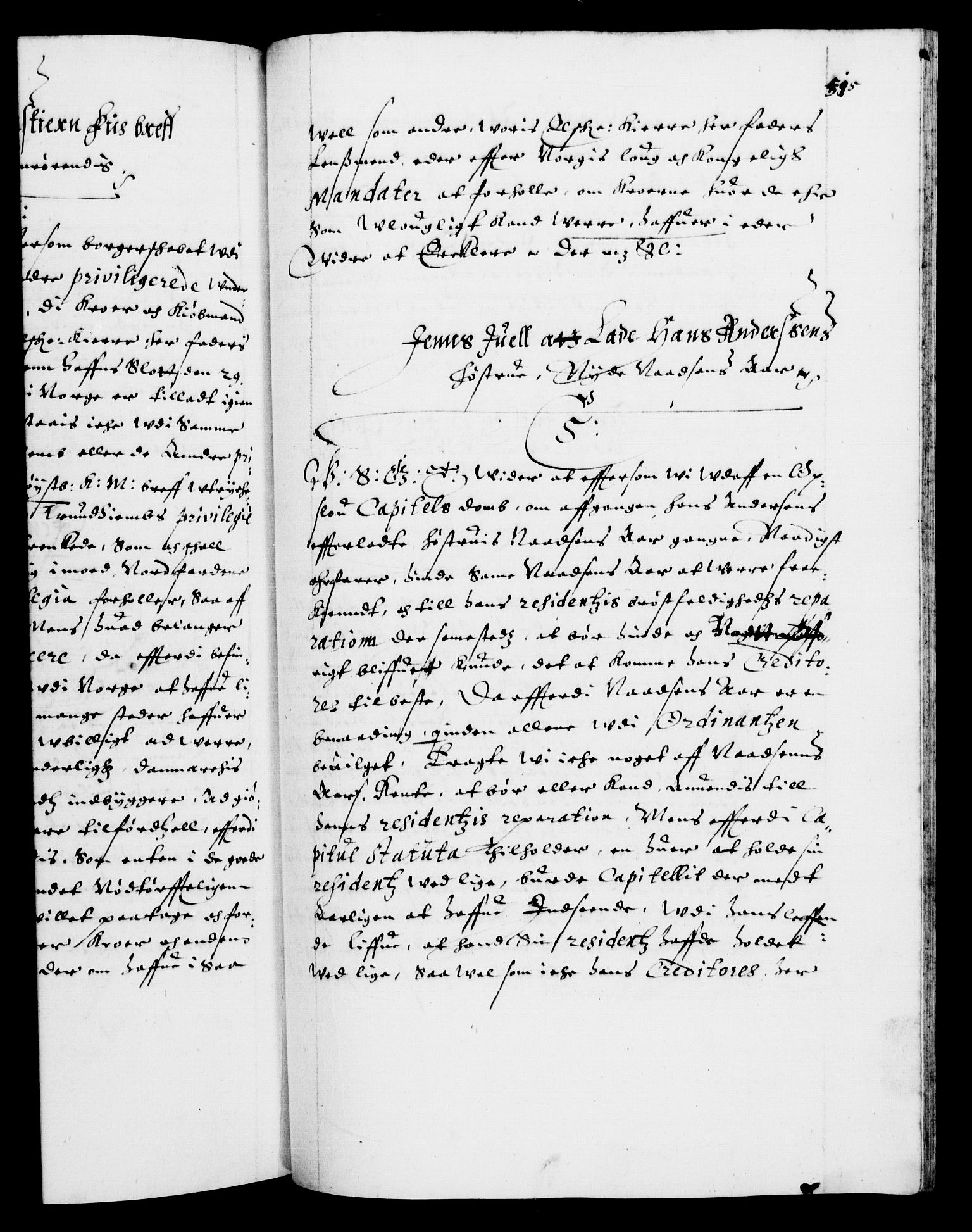 Danske Kanselli 1572-1799, AV/RA-EA-3023/F/Fc/Fca/Fcab/L0004: Norske tegnelser (mikrofilm), 1617-1627, p. 515a