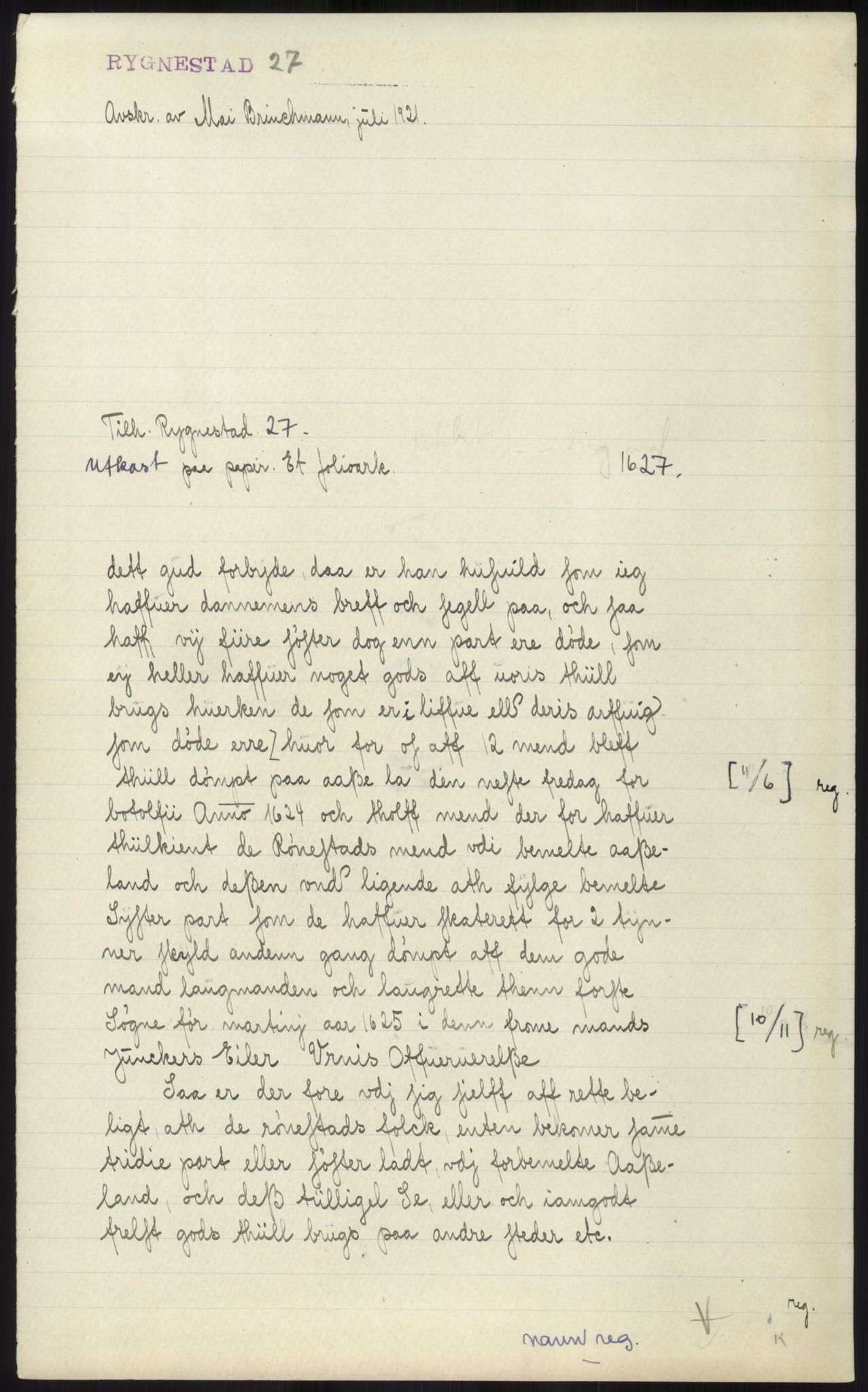 Samlinger til kildeutgivelse, Diplomavskriftsamlingen, RA/EA-4053/H/Ha, p. 1314