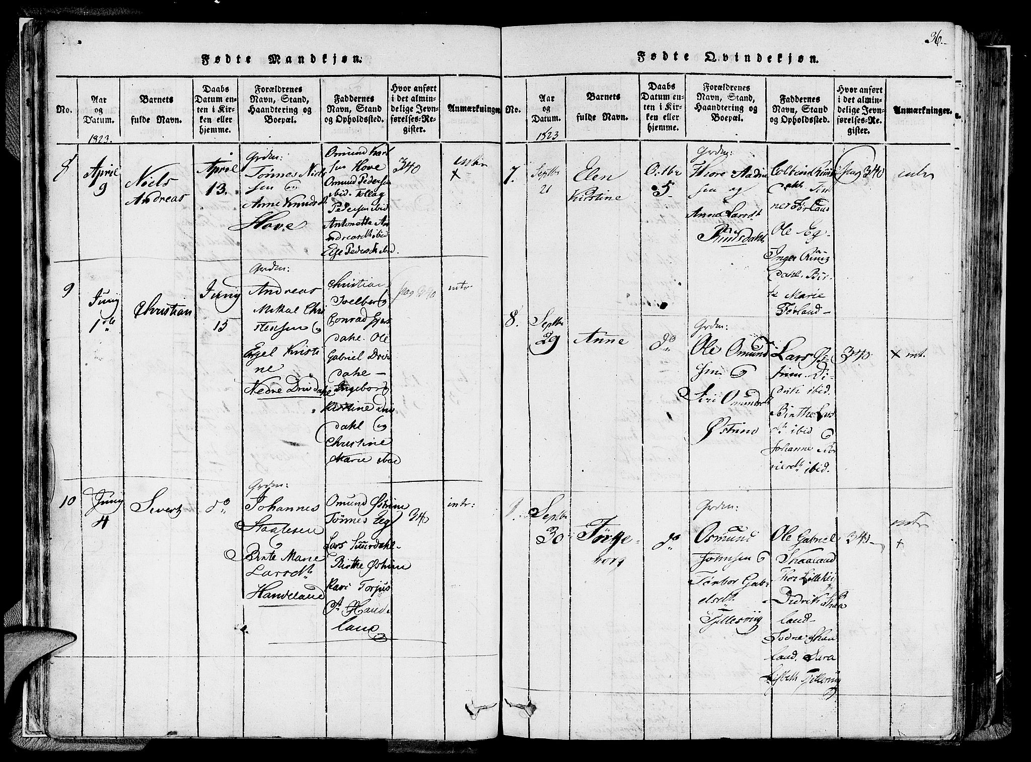 Lund sokneprestkontor, SAST/A-101809/S06/L0005: Parish register (official) no. A 5, 1815-1833, p. 36