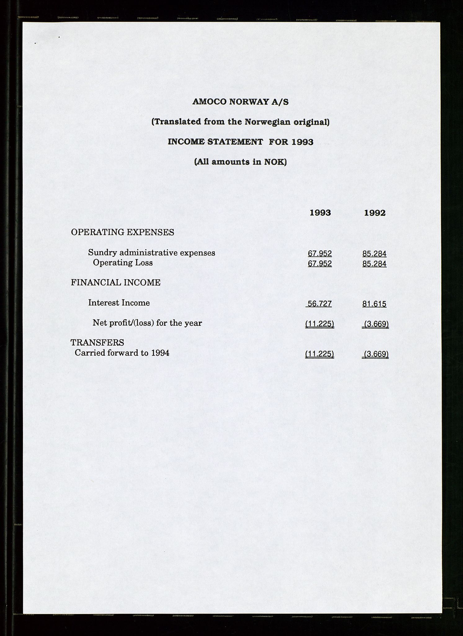 Pa 1740 - Amoco Norway Oil Company, AV/SAST-A-102405/22/A/Aa/L0001: Styreprotokoller og sakspapirer, 1965-1999, p. 115