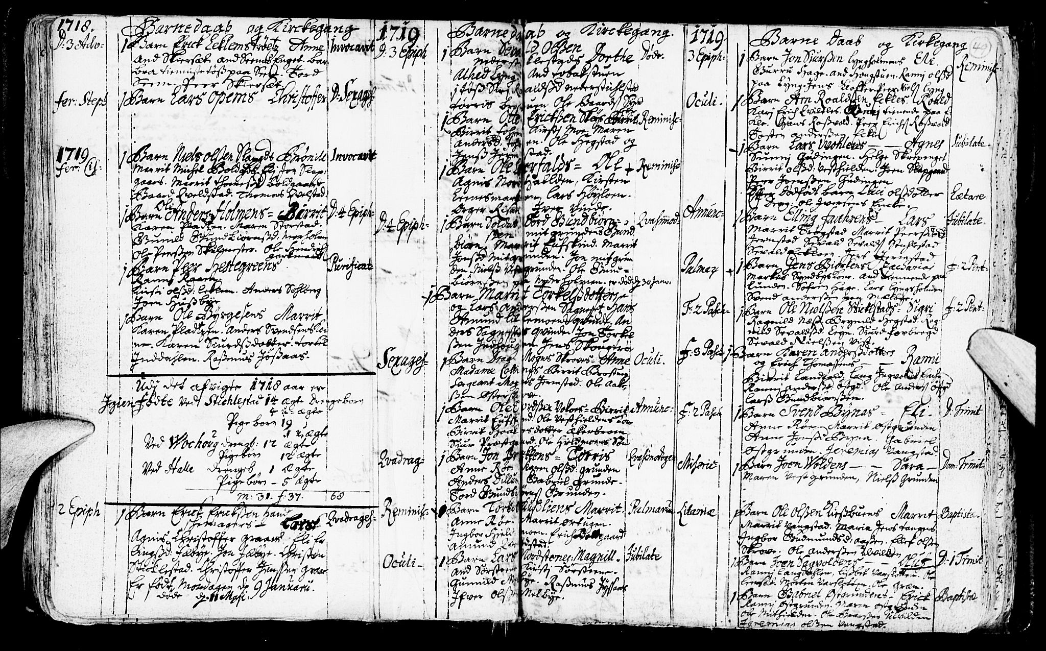 Ministerialprotokoller, klokkerbøker og fødselsregistre - Nord-Trøndelag, SAT/A-1458/723/L0230: Parish register (official) no. 723A01, 1705-1747, p. 49