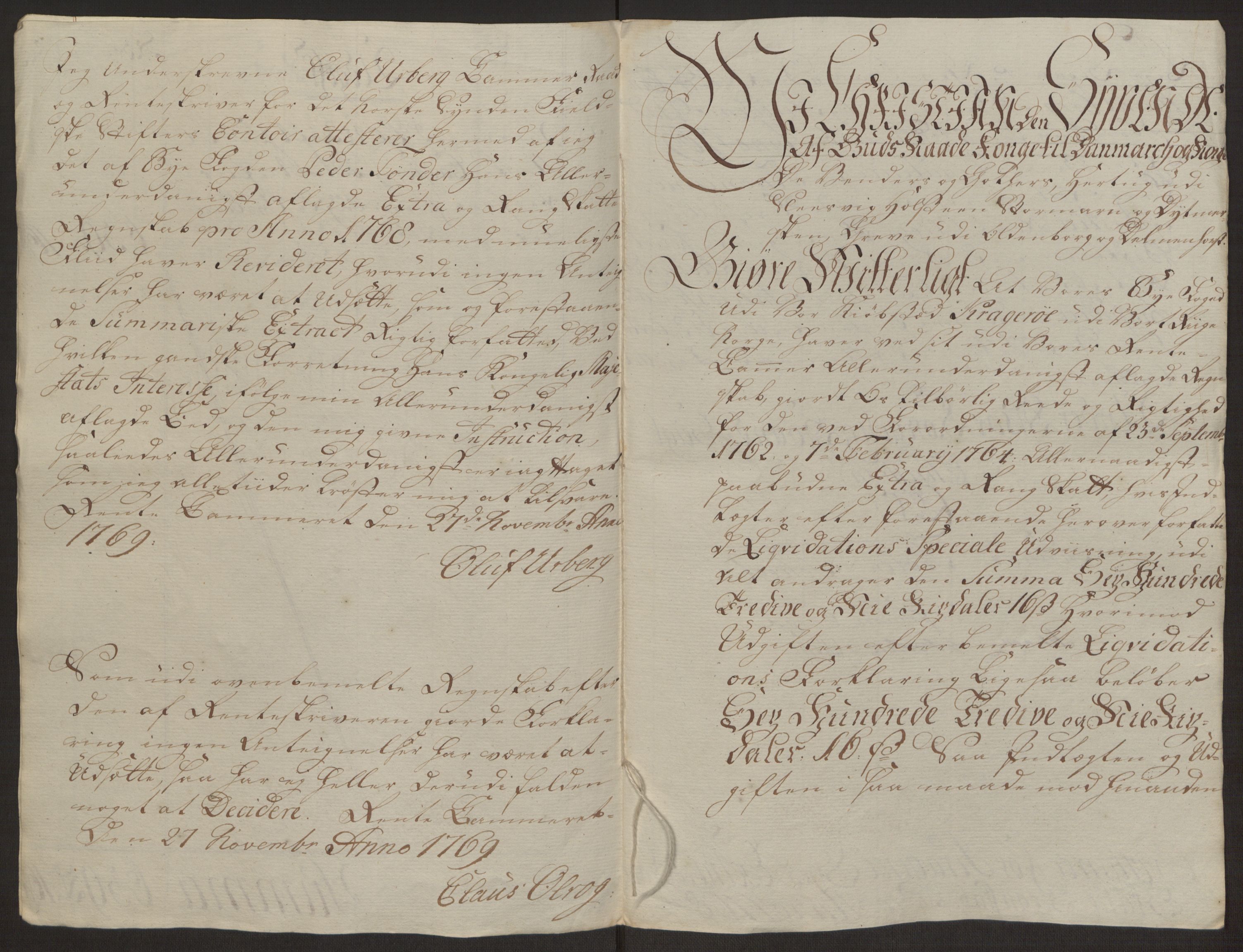 Rentekammeret inntil 1814, Reviderte regnskaper, Byregnskaper, AV/RA-EA-4066/R/Rk/L0218/0003: [K2] Kontribusjonsregnskap / Ekstra- og rangskatt, 1768-1772, p. 9